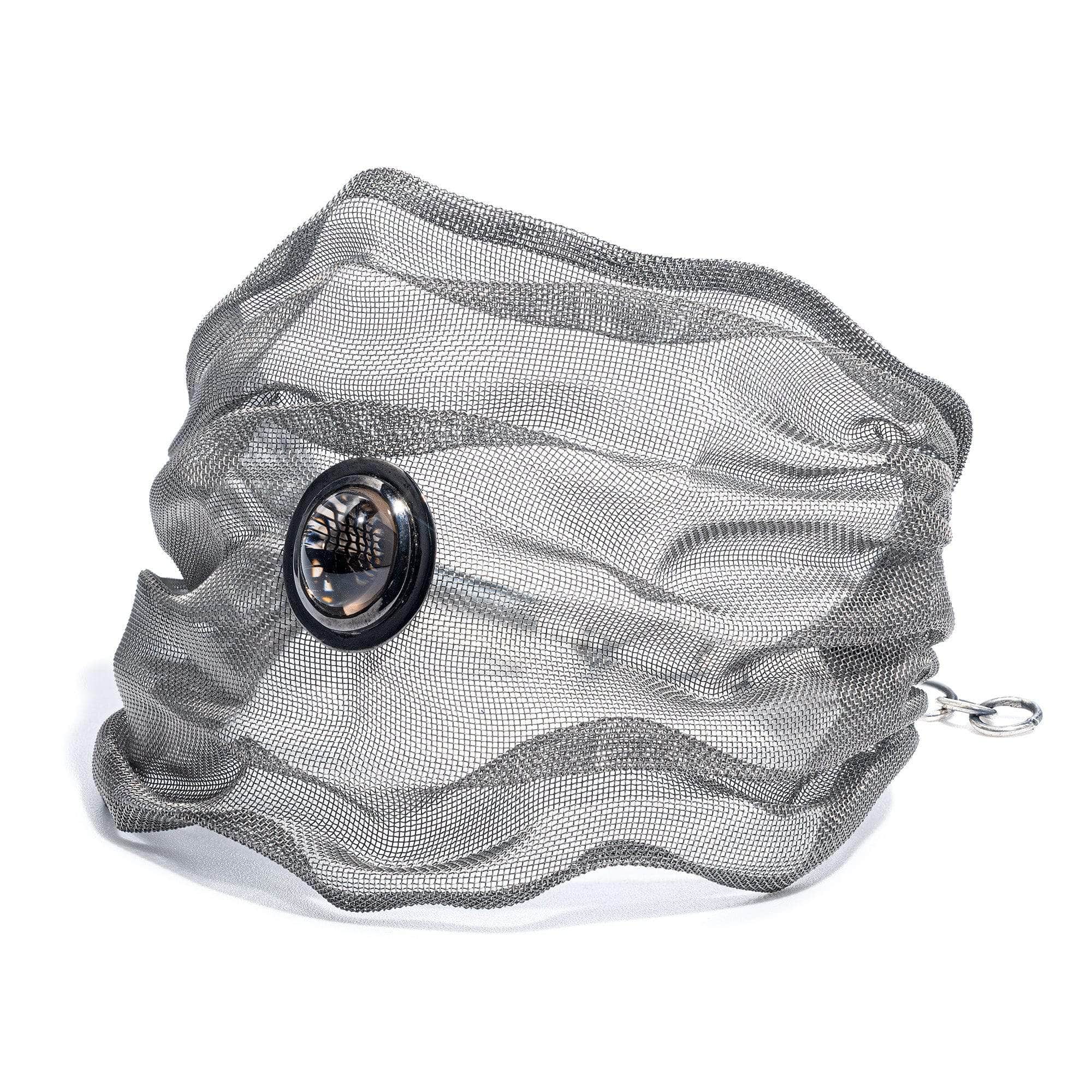 Arachne Titanium Mesh and Silver Bracelet with Smoky Quartz