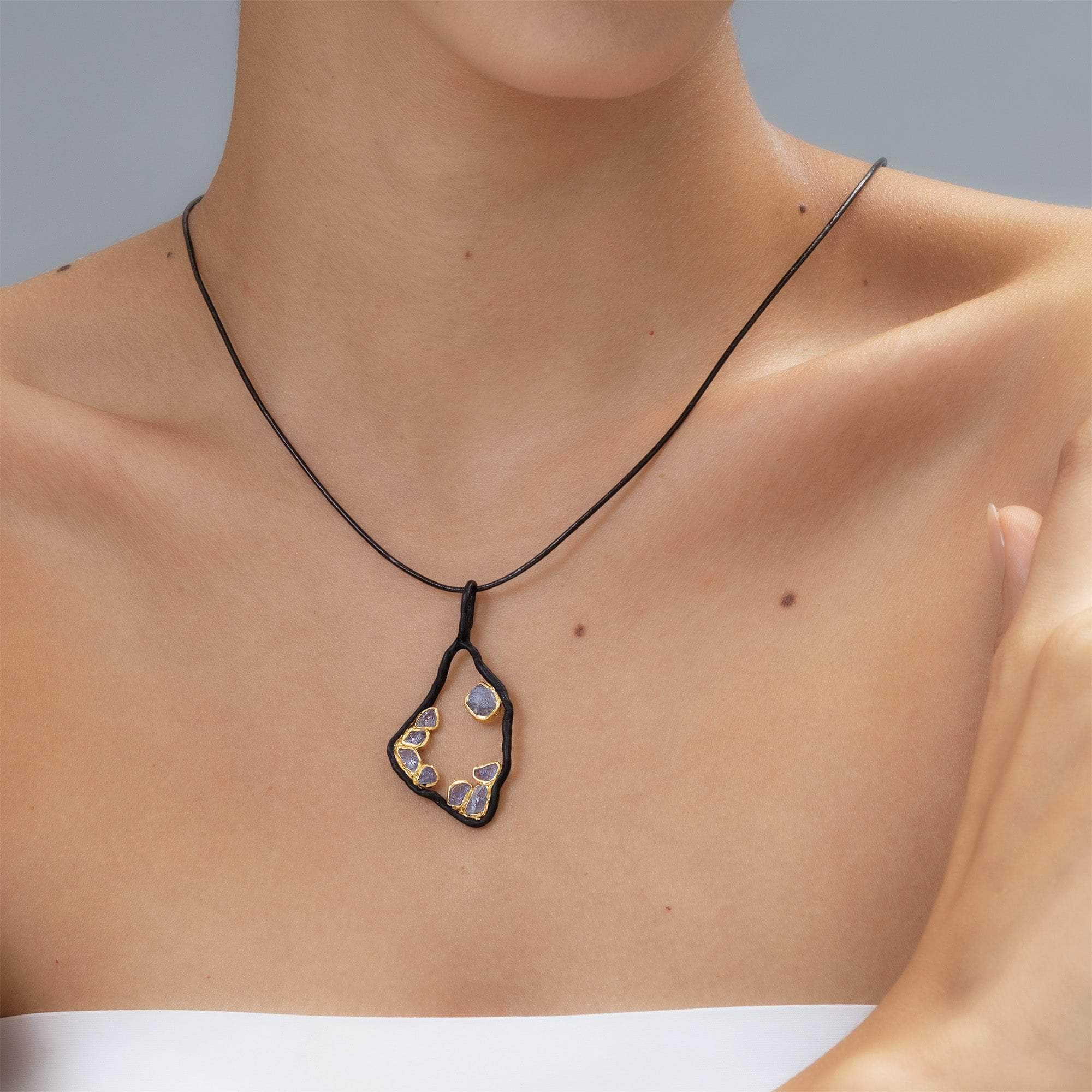 Rigel Rough Tanzanite Pendant