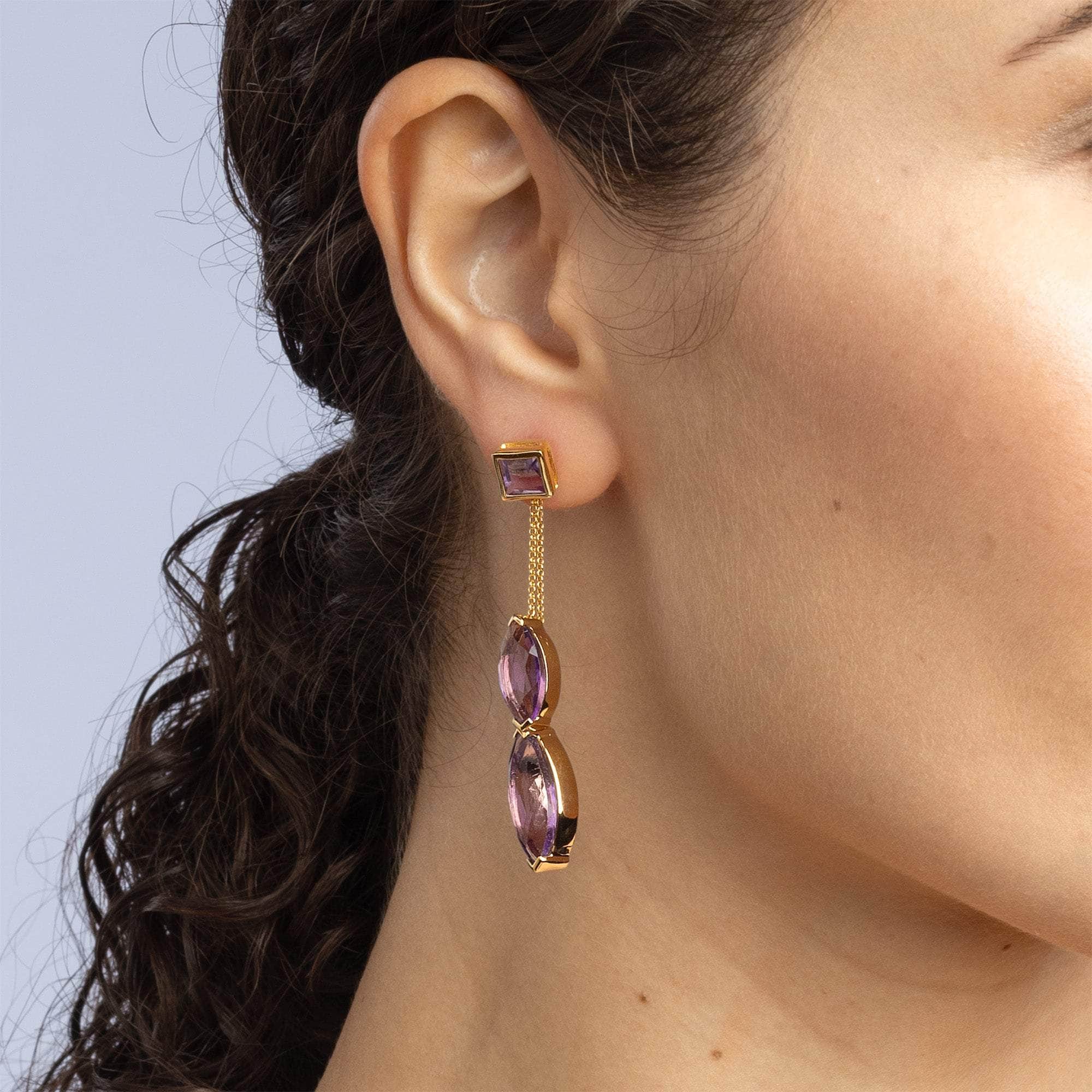 El Amethyst Earrings