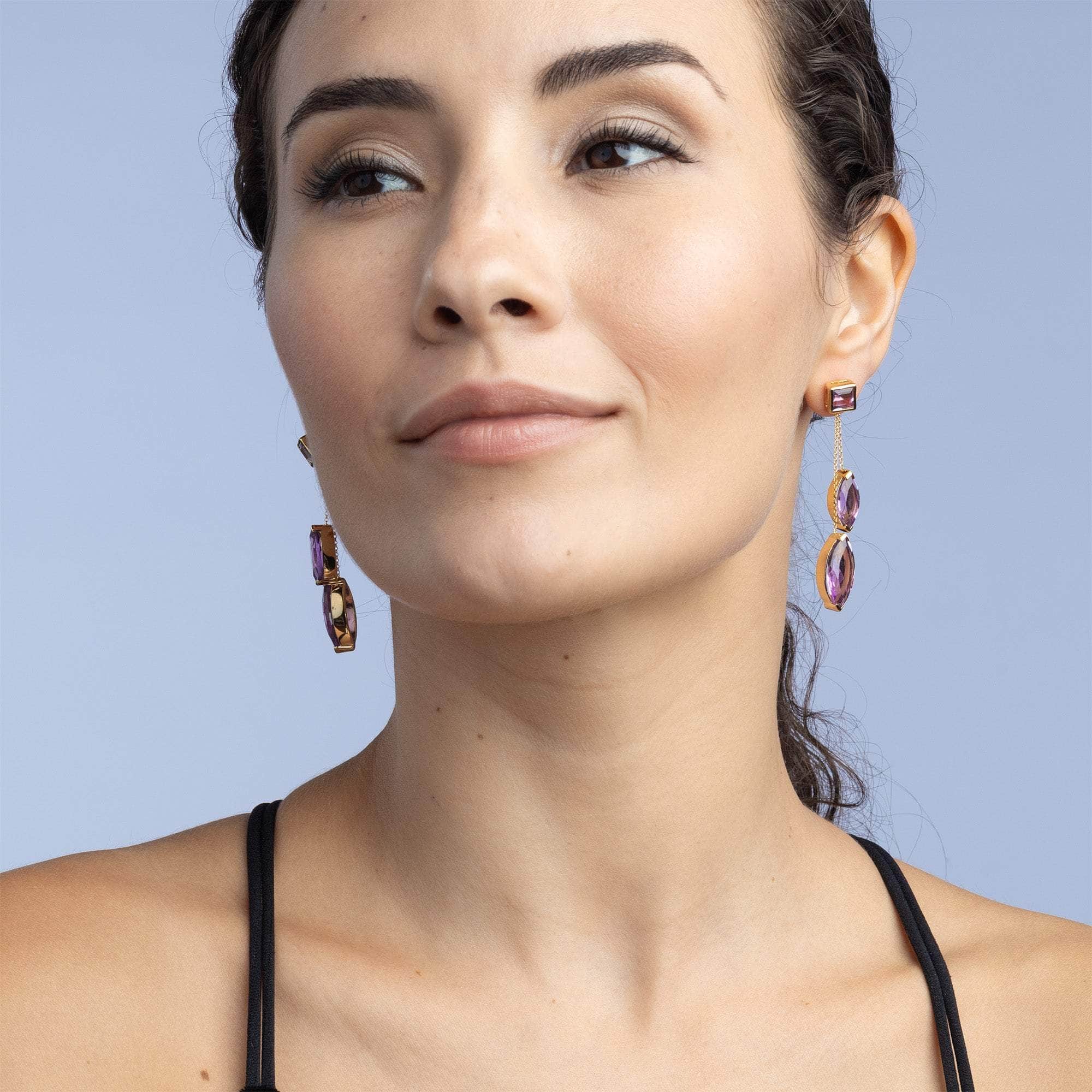 El Amethyst Earrings