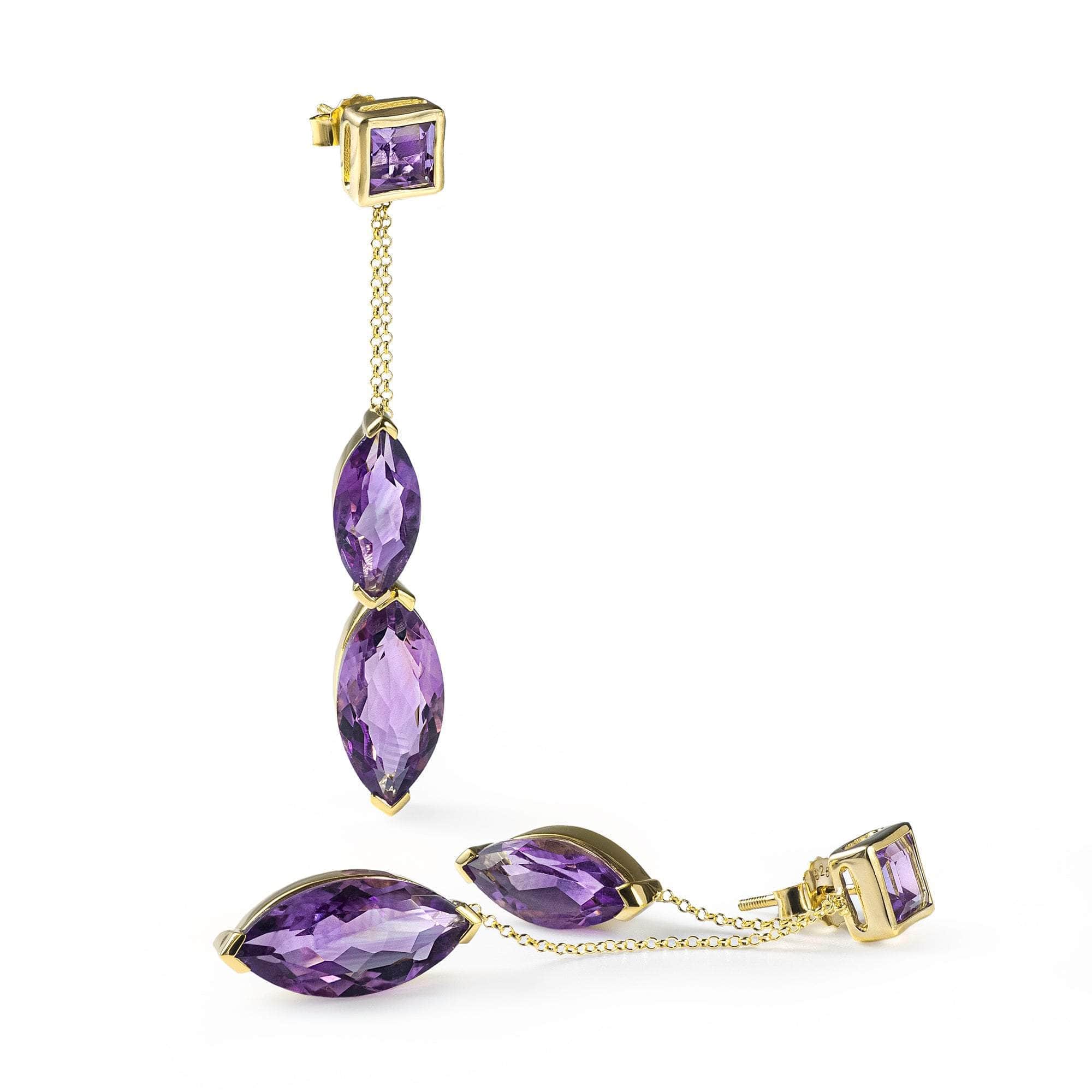 El Amethyst Earrings