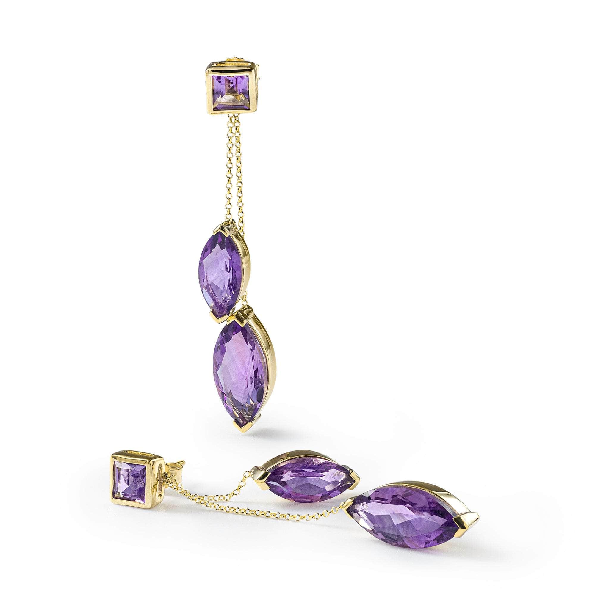 El Amethyst Earrings