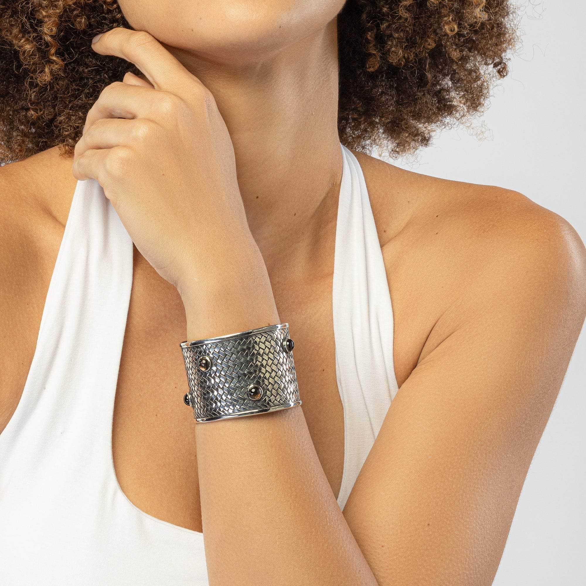 Arete Smoky Quartz Bangle GERMAN KABIRSKI
