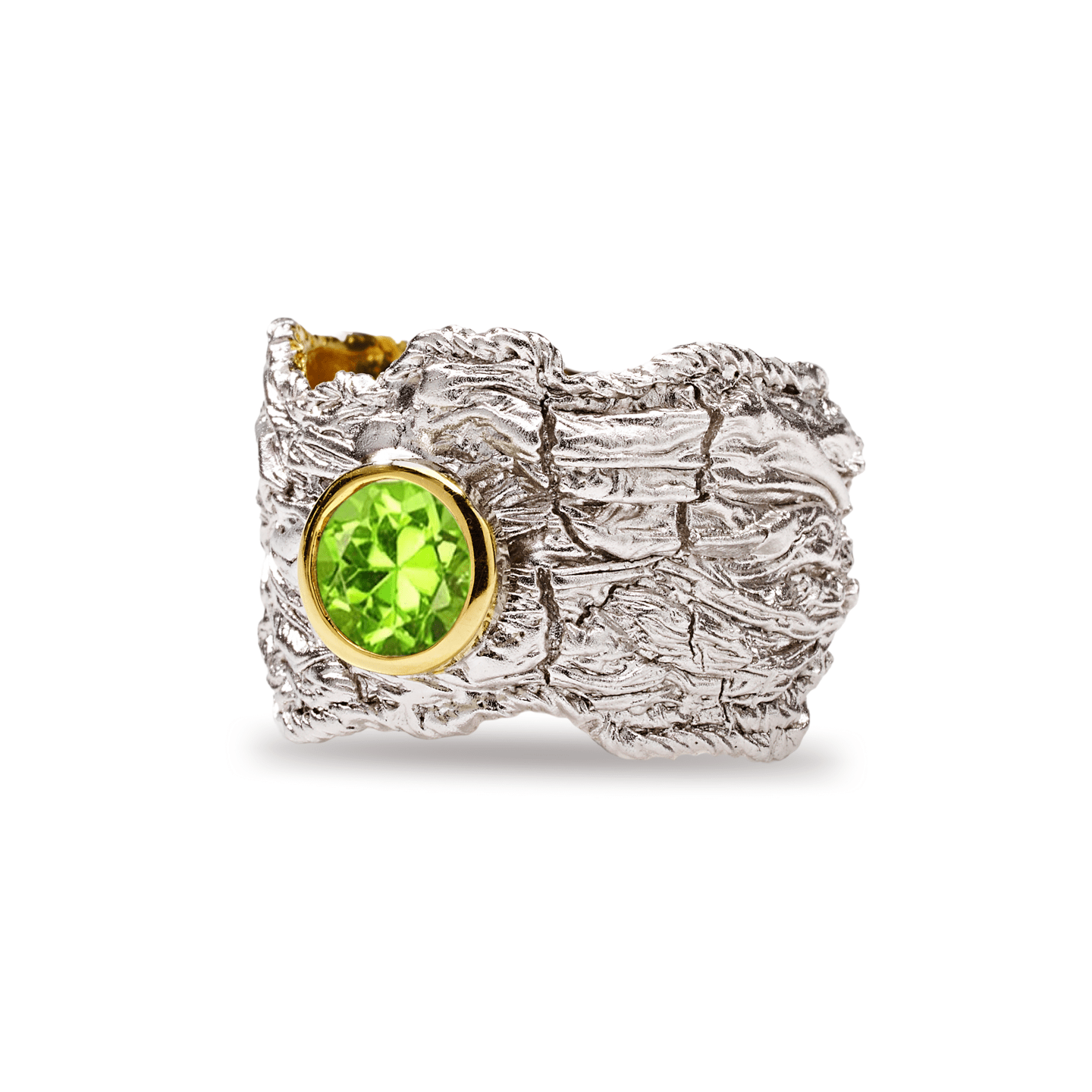 Althea Ring with Custom Gems: Topaz, Amethyst, Peridot, Rhodolite, Citrine in White Rhodium & Gold