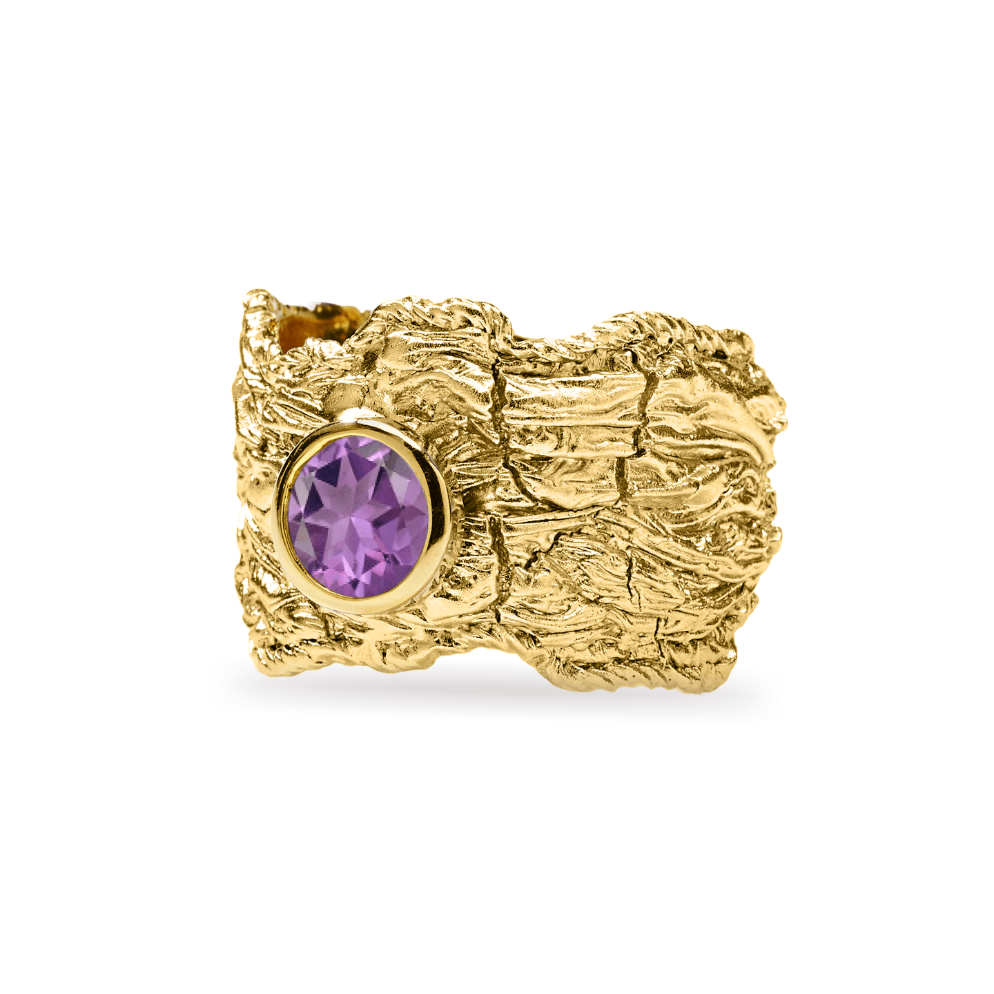Althea Ring Custom Gems: Topaz, Amethyst, Peridot, Rhodolite, Citrine in Gold