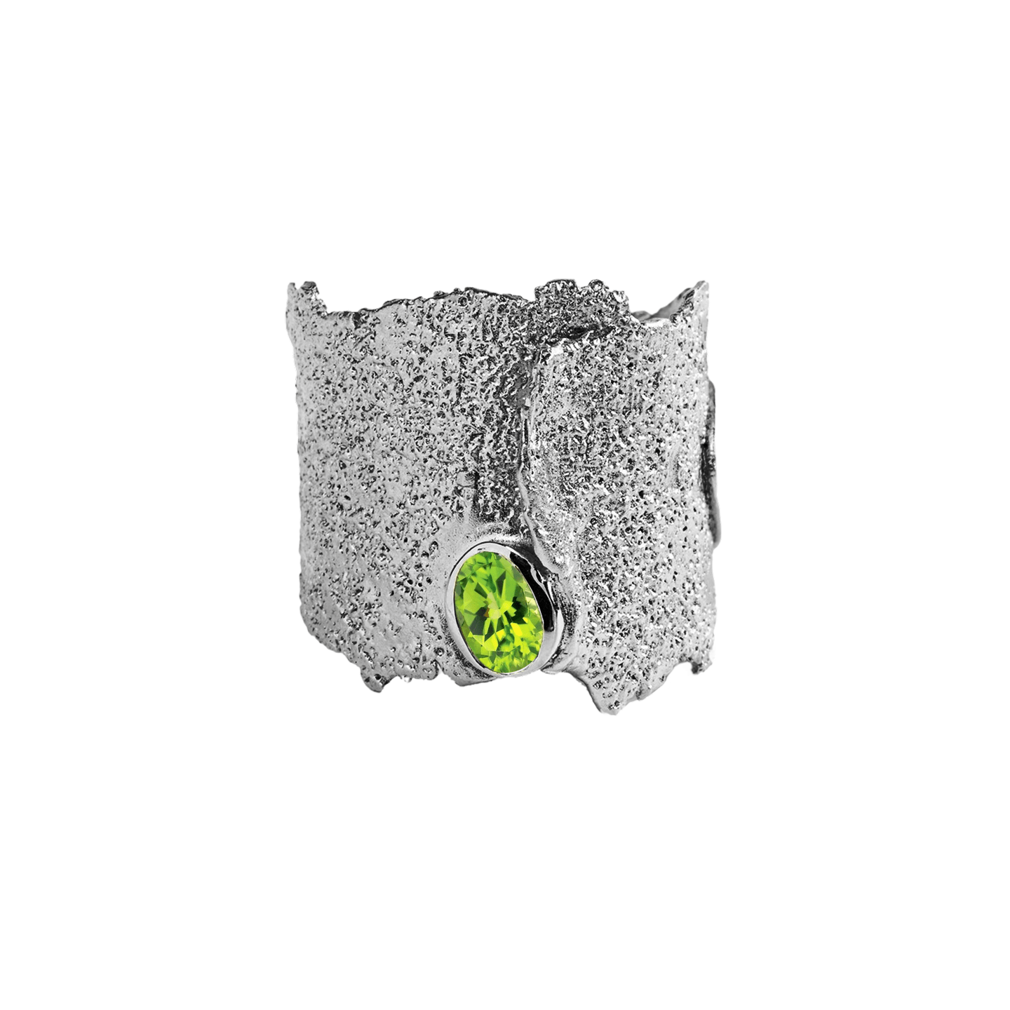Otthild Ring with Custom Gemstones: Topaz, Garnet, Amethyst, Peridot, Citrine & Rhodolite in Black Rhodium