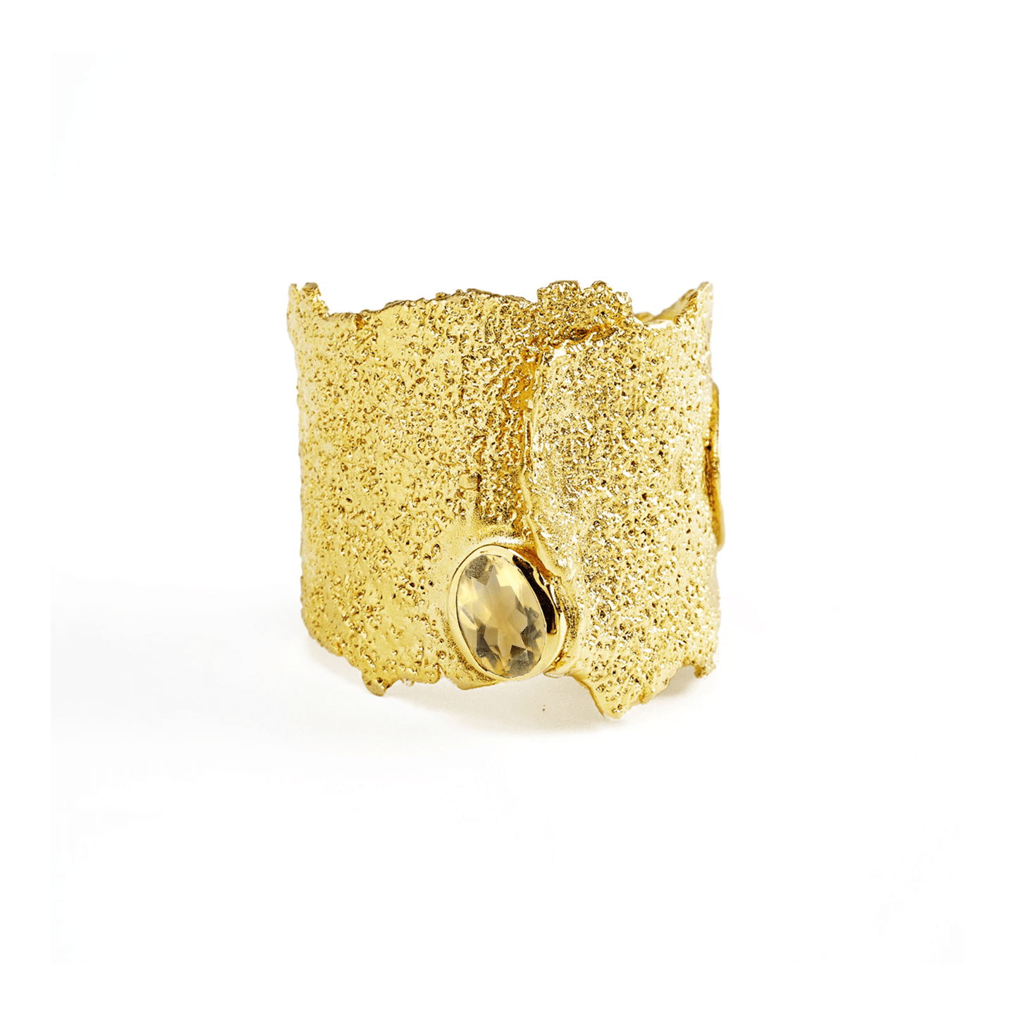 Otthild Ring with Gemstone Options: Topaz, Garnet, Amethyst, Peridot, Citrine & Rhodolite in 18K Gold