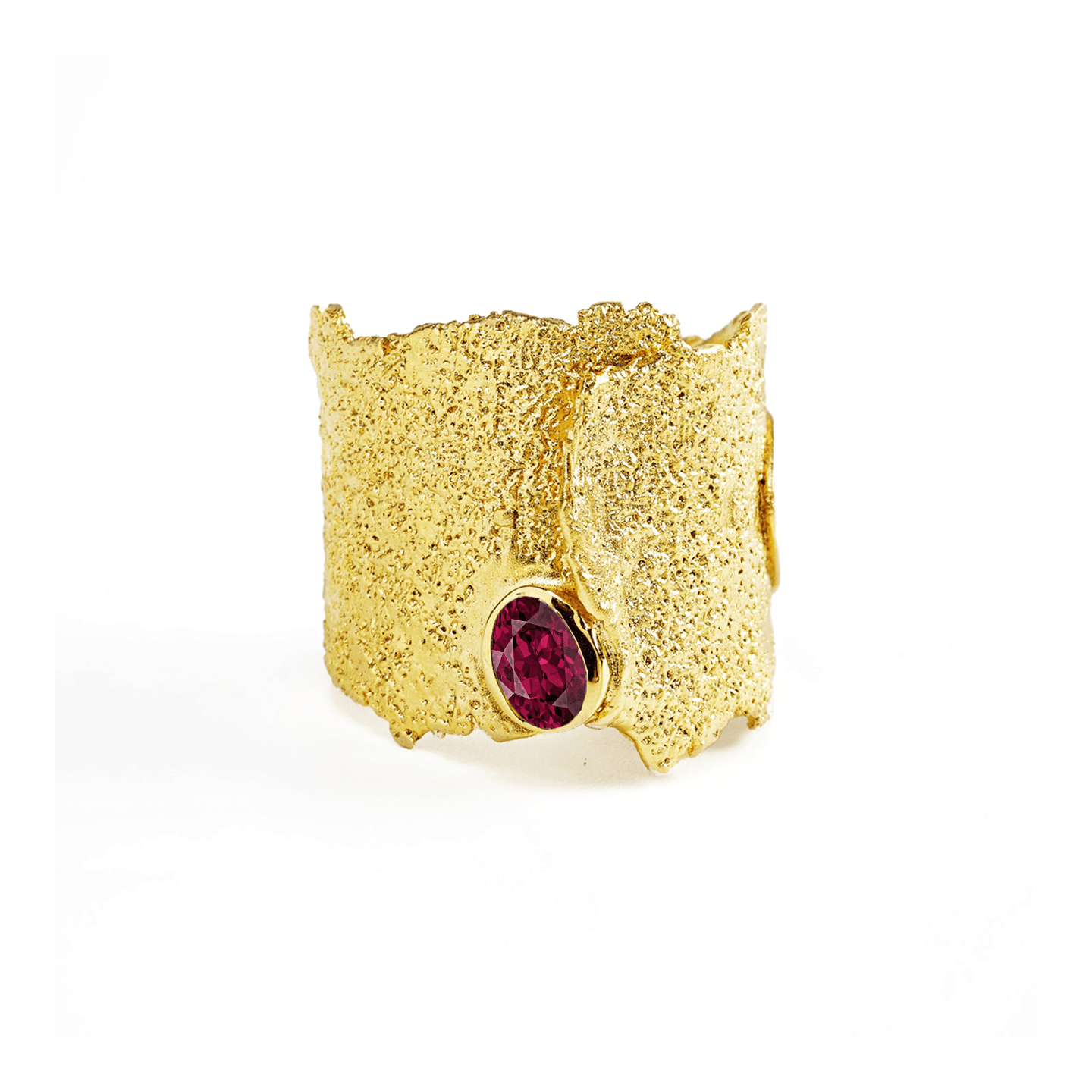 Otthild Ring with Gemstone Options: Topaz, Garnet, Amethyst, Peridot, Citrine & Rhodolite in 18K Gold