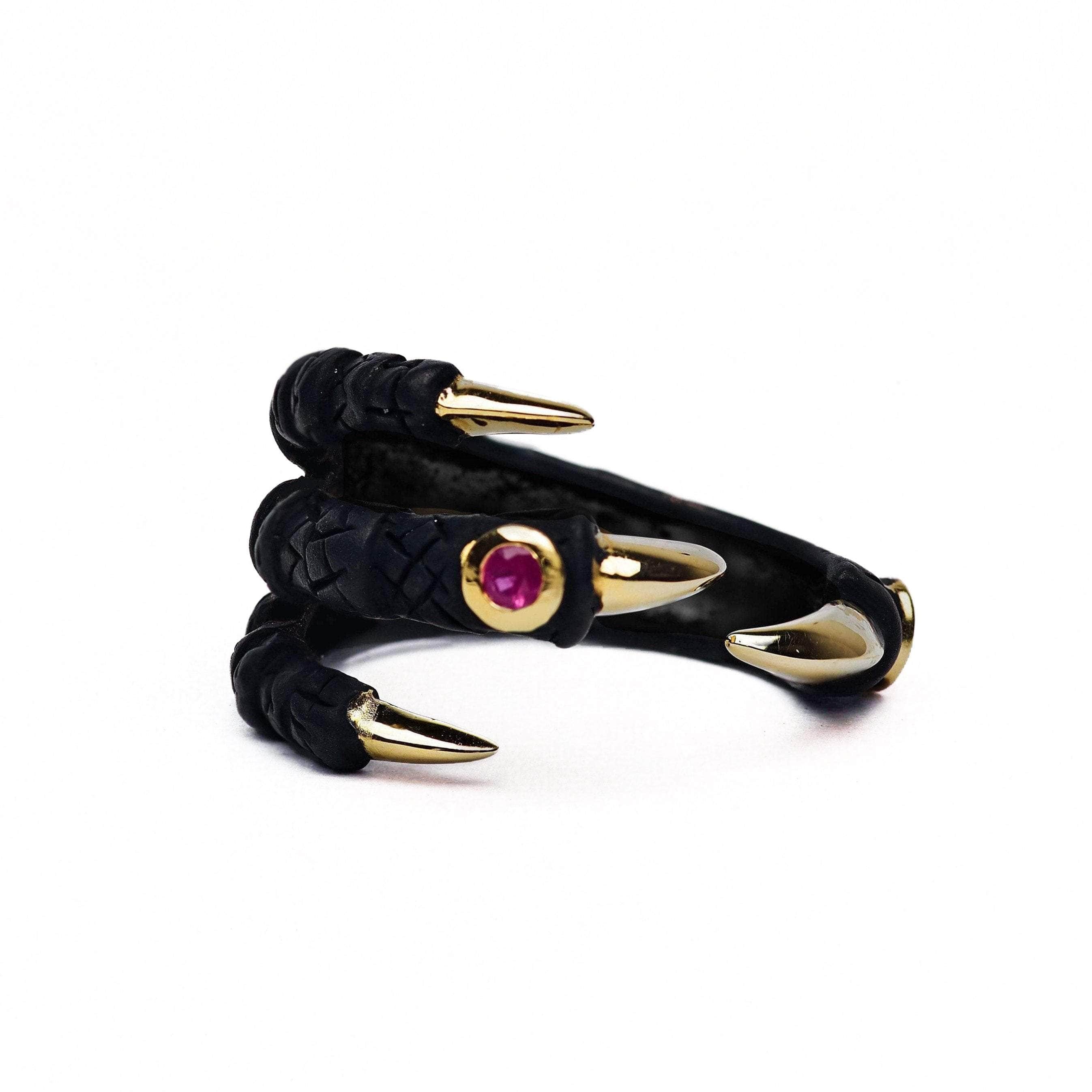 Paradisa Ring Personalized in Your Choice of Gemstone and Plating: Ruby, Sapphire, Peridot, Amethyst, Blue Topaz, Rhodolite, Black Anthracite, Gold