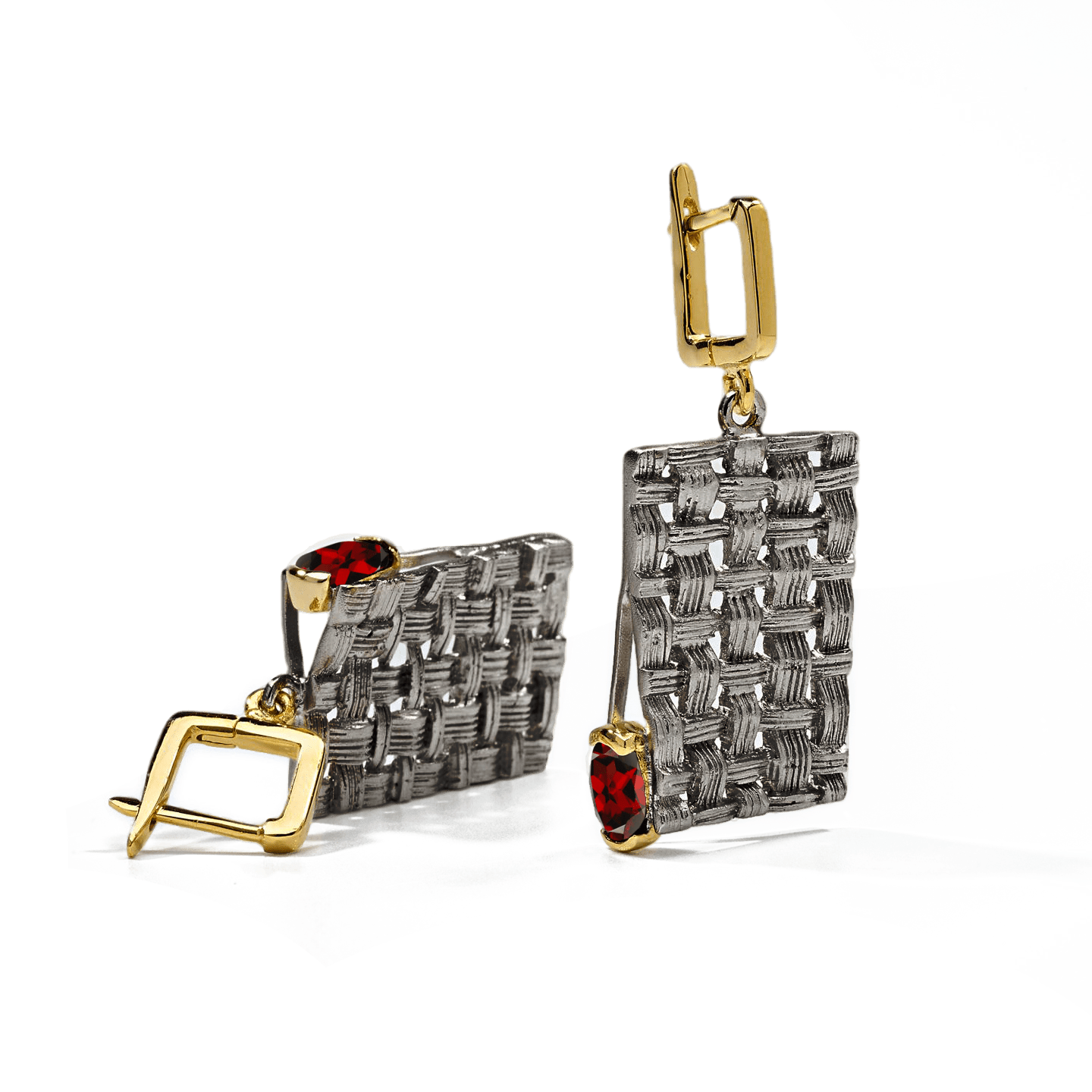 Accalia Earrings Personalized & Co-Designed with Custom Options: Sapphire, Chrome Diopside, Peridot, Citrine, White or Black Rhodium, Gold