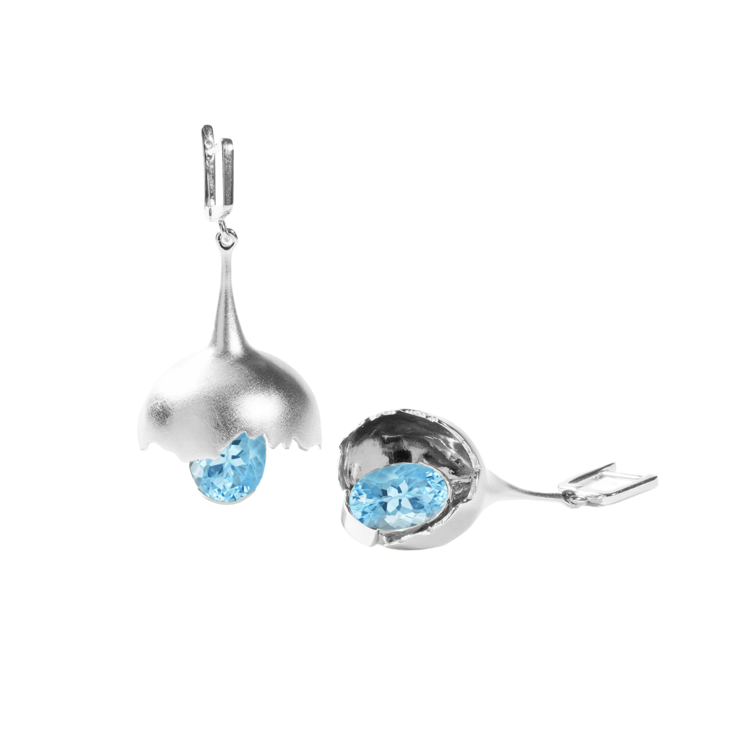 Gobl Award-Winning Earrings Co-Designed with Custom Gemstone & Plating Options: Green Amethyst, Purple Amethyst, Lemon Quartz, Blue Topaz, Smoky Quartz, Gold, Black or White Rhodium