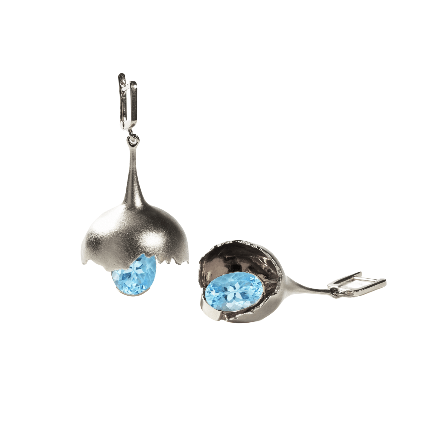 Gobl Award-Winning Earrings Co-Designed with Custom Gemstone & Plating Options: Green Amethyst, Purple Amethyst, Lemon Quartz, Blue Topaz, Smoky Quartz, Gold, Black or White Rhodium