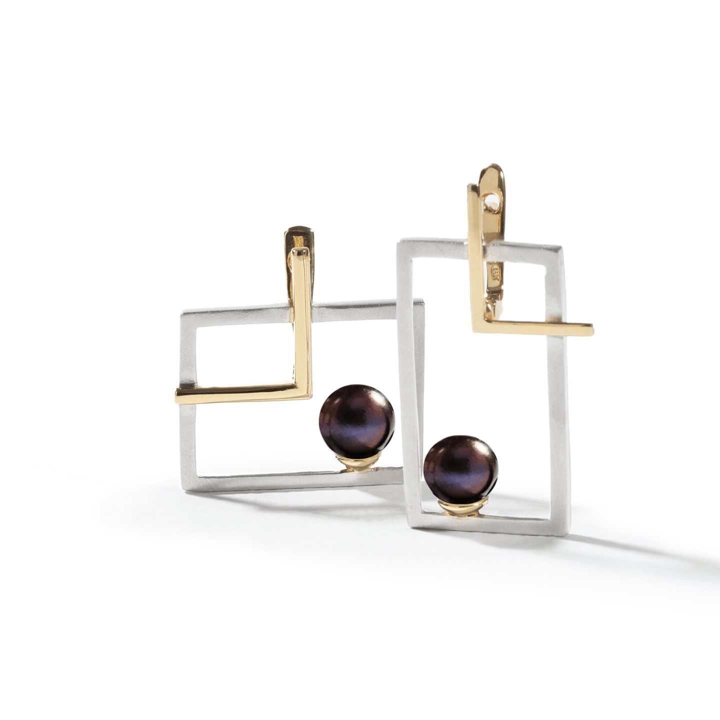 Tangu Cultured Pearl Earrings Personalized & Co-Designed with Custom Options: Black Pearl, White Pearl, White or Black Rhodium, Gold