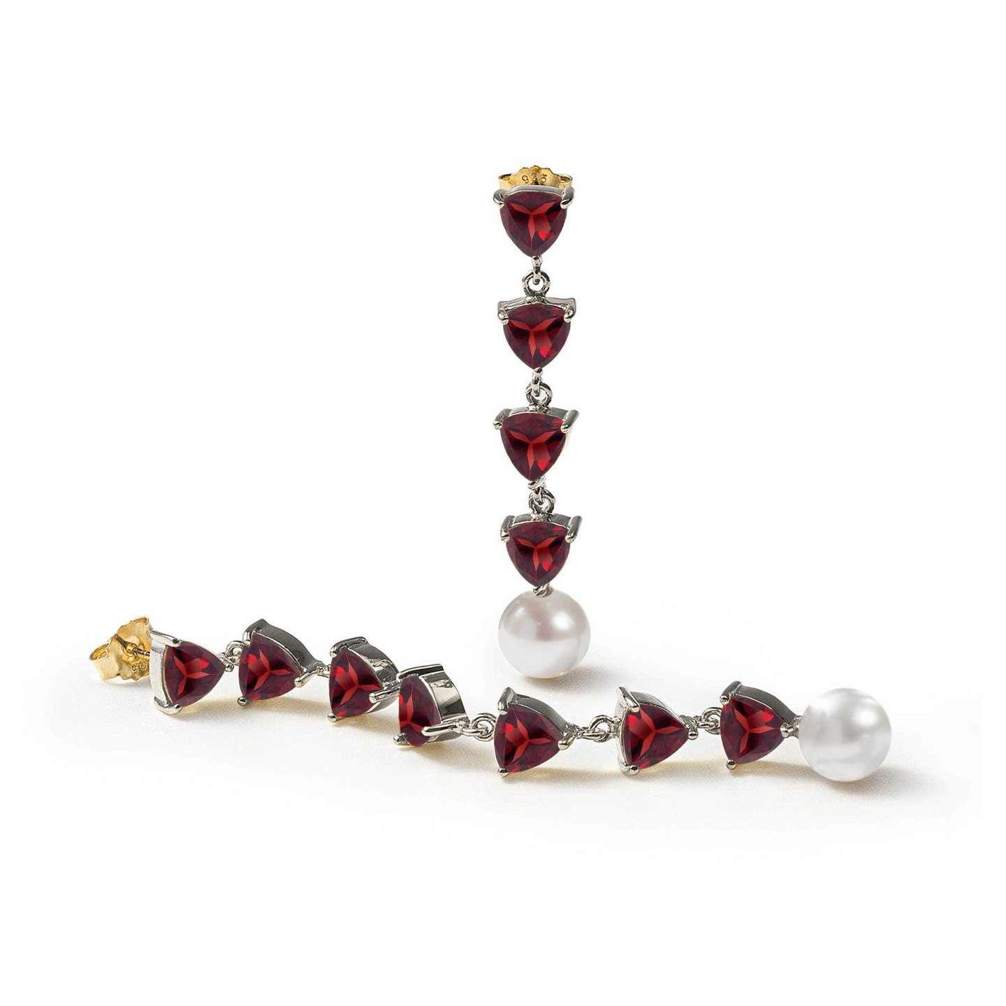Mikko Asymmetric Earrings Personalized & Co-Designed with Custom Options: Blue Topaz, Amethyst, Rhodolite, Peridot, Garnet, White or Black Rhodium, Gold