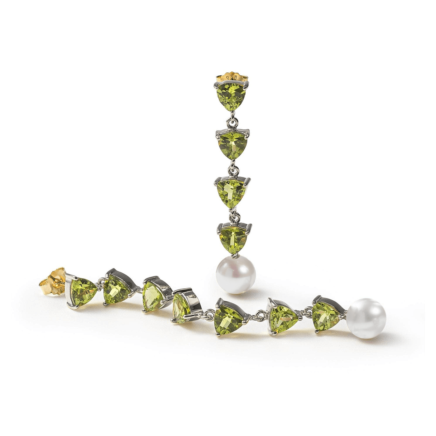 Mikko Asymmetric Earrings Personalized & Co-Designed with Custom Options: Blue Topaz, Amethyst, Rhodolite, Peridot, Garnet, White or Black Rhodium, Gold