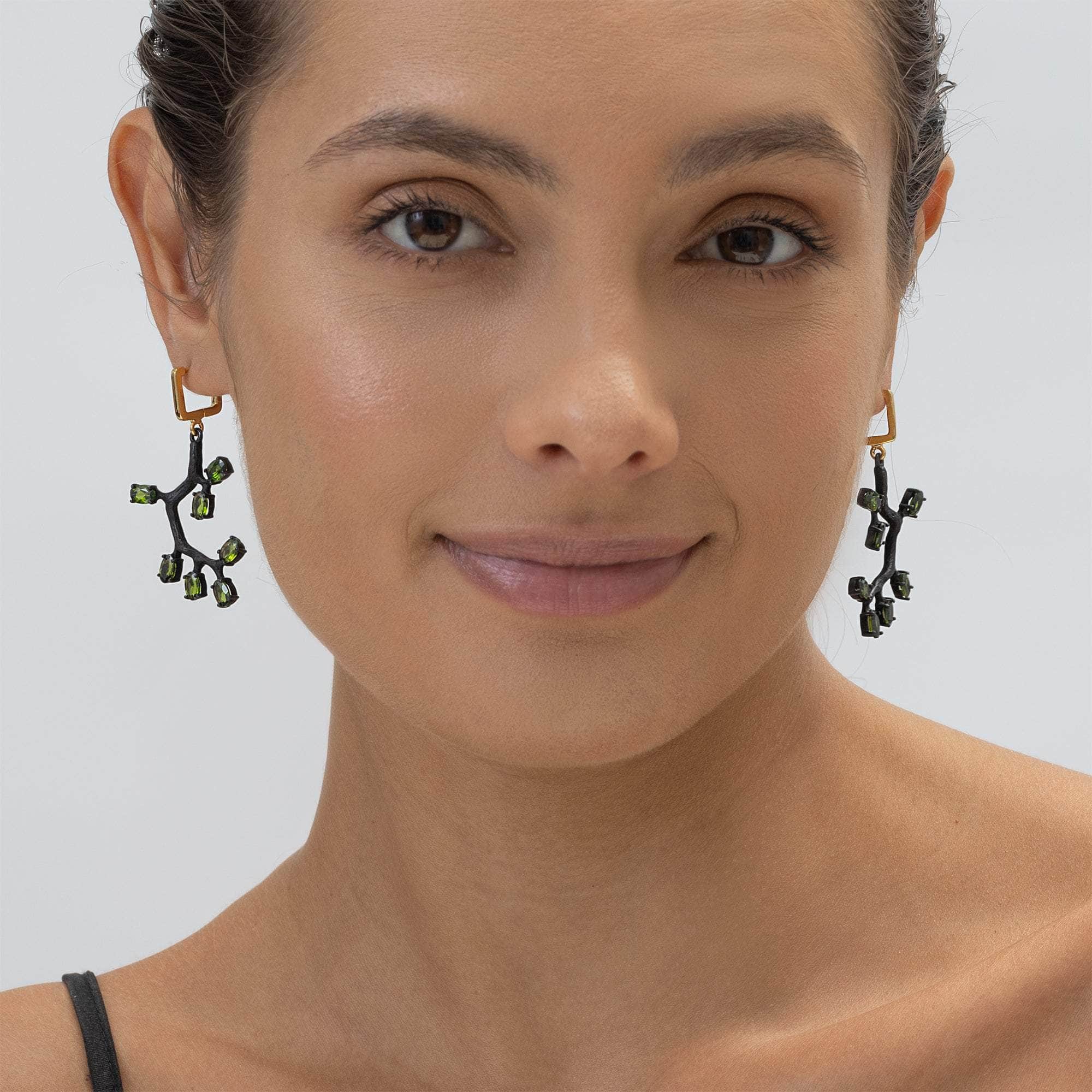 Elgar Chrome Diopside Earrings GERMAN KABIRSKI
