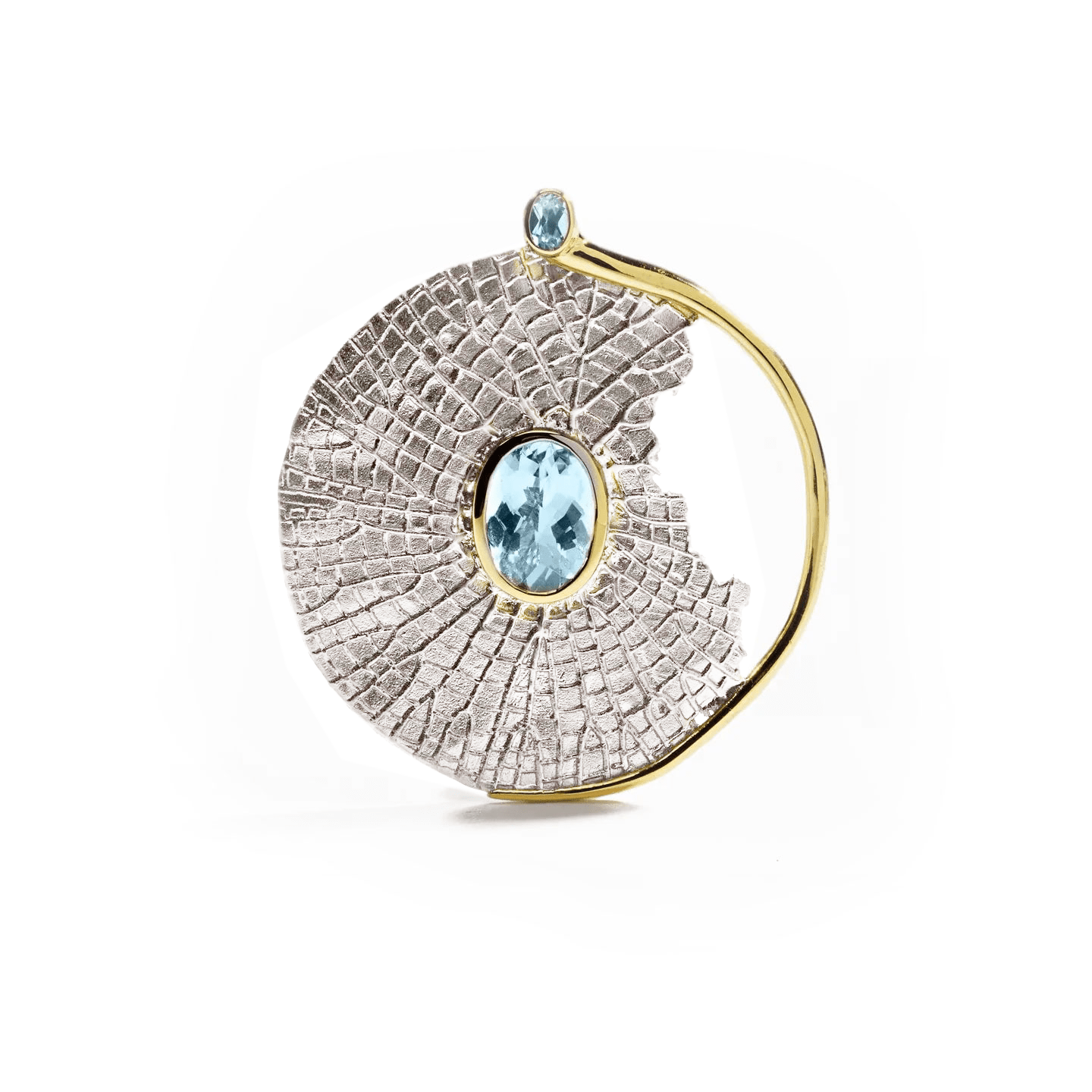 Maksur Pendant Co-Designed with Custom Options: Amethyst, Lemon Quartz, Blue Topaz, Smoky Quartz