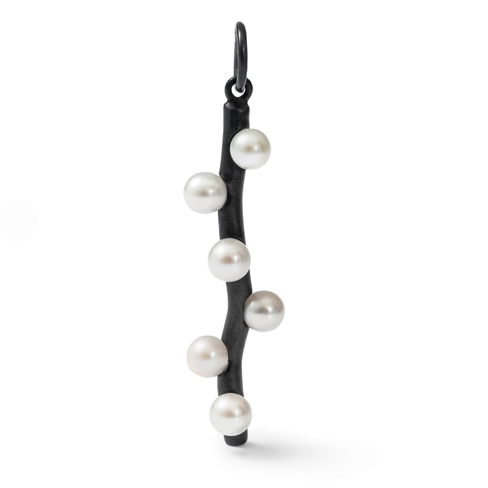 Kralen White Micro Pearl Pendant (Black Anthracite) GERMAN KABIRSKI