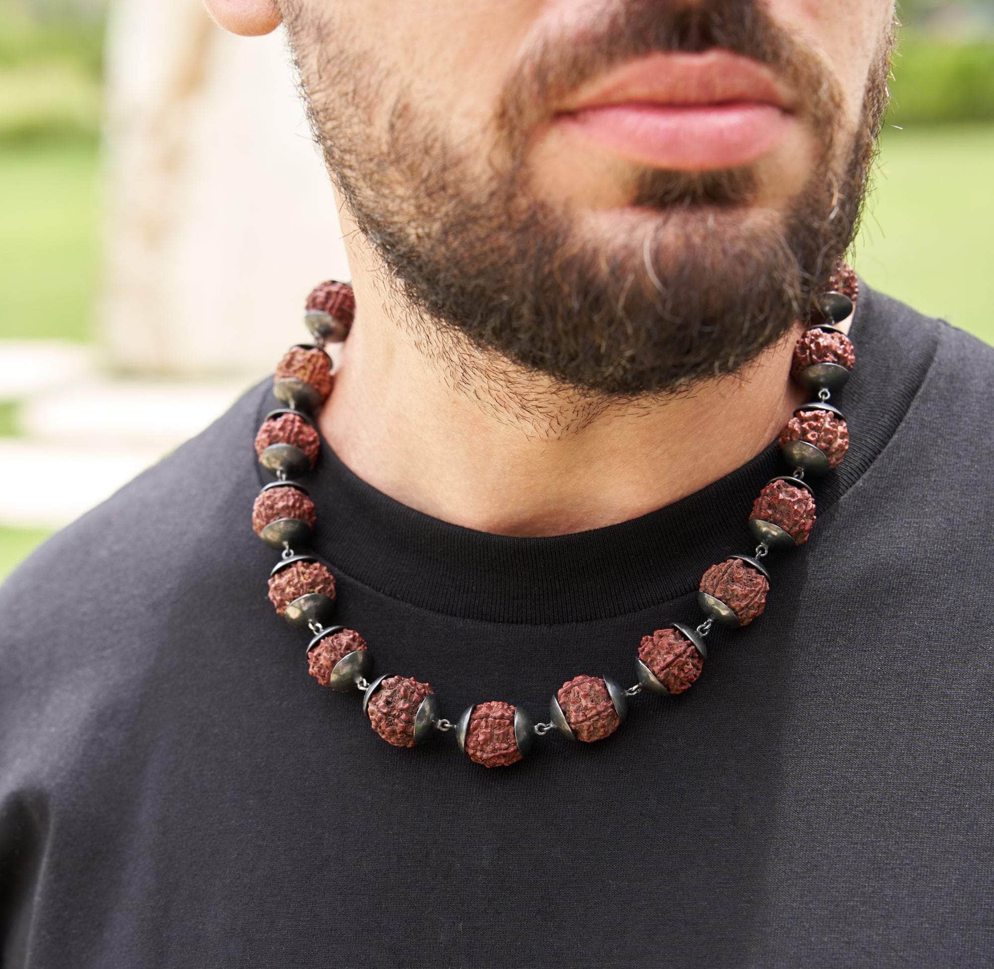 Epis Rudraksha Beads Necklace GERMAN KABIRSKI