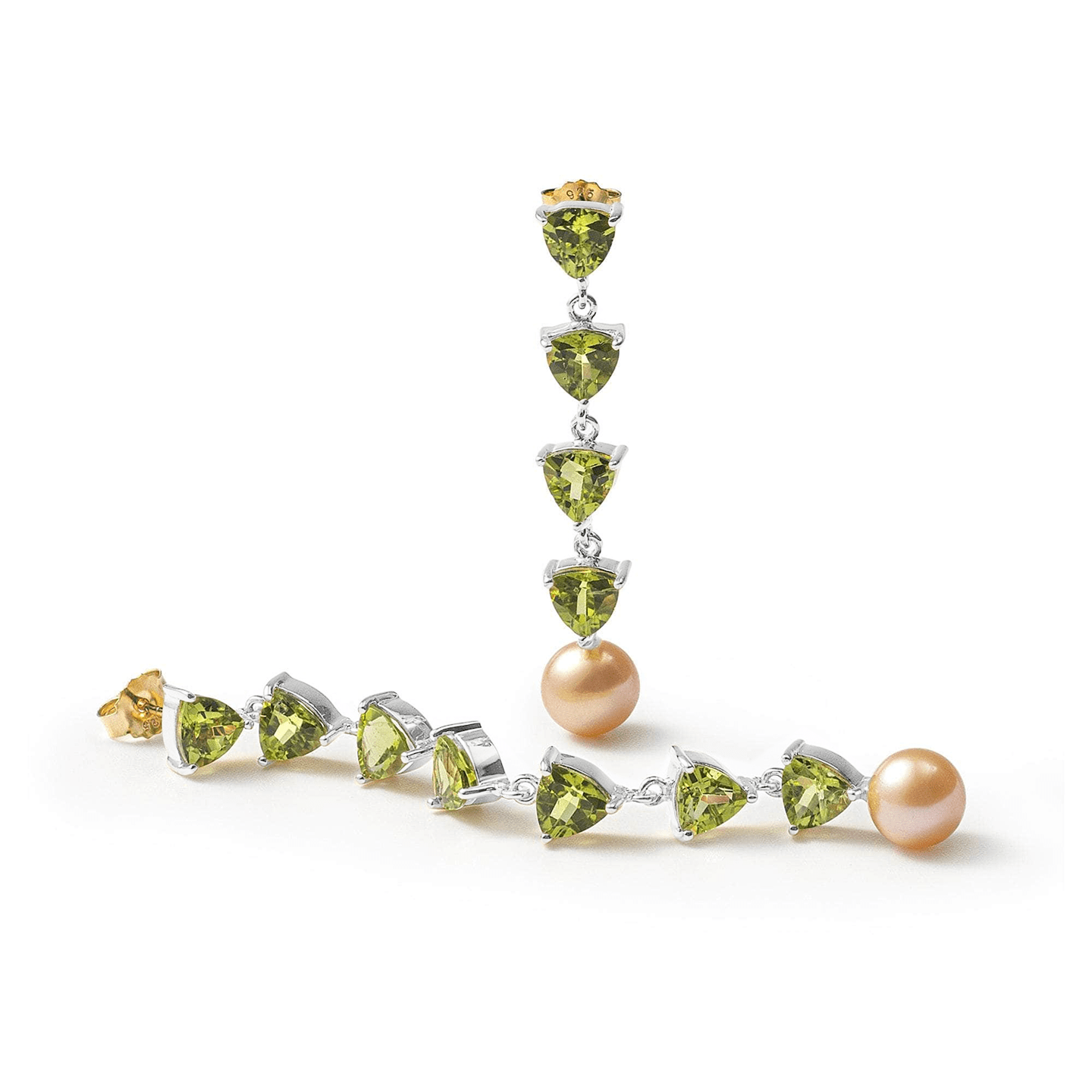 Mikko Asymmetric Earrings Personalized & Co-Designed with Custom Options: Blue Topaz, Amethyst, Rhodolite, Peridot, Garnet, White or Black Rhodium, Gold