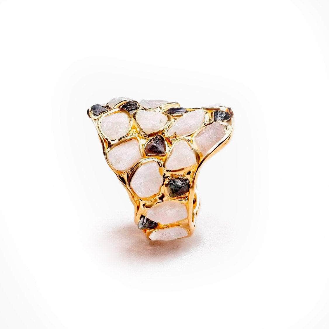 Nerissa White and Blue Sapphire Ring GERMAN KABIRSKI