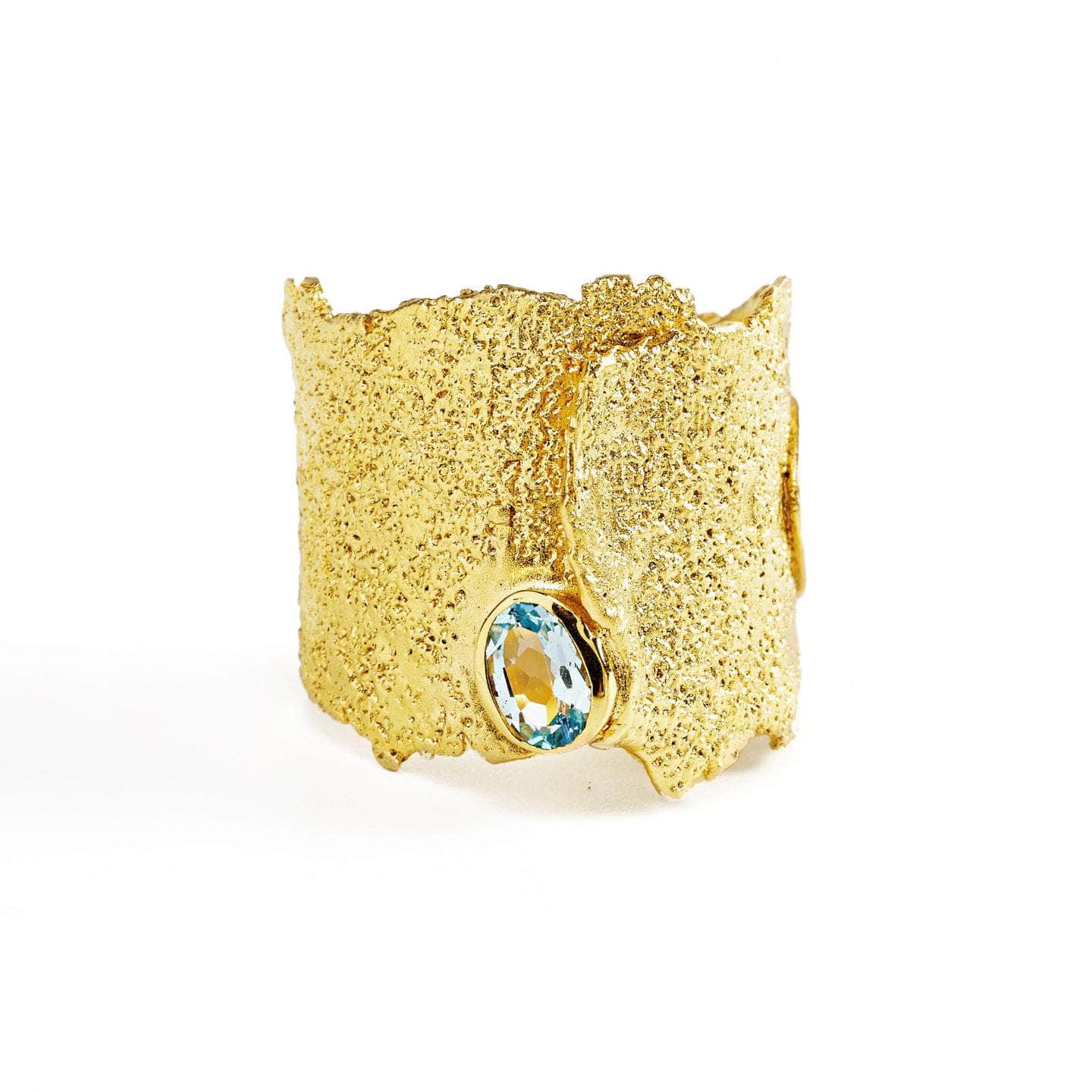 Otthild Ring with Gemstone Options: Topaz, Garnet, Amethyst, Peridot, Citrine & Rhodolite in 18K Gold