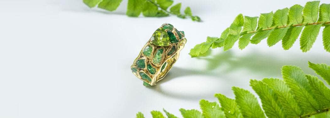 peridot jewelry german kabirski