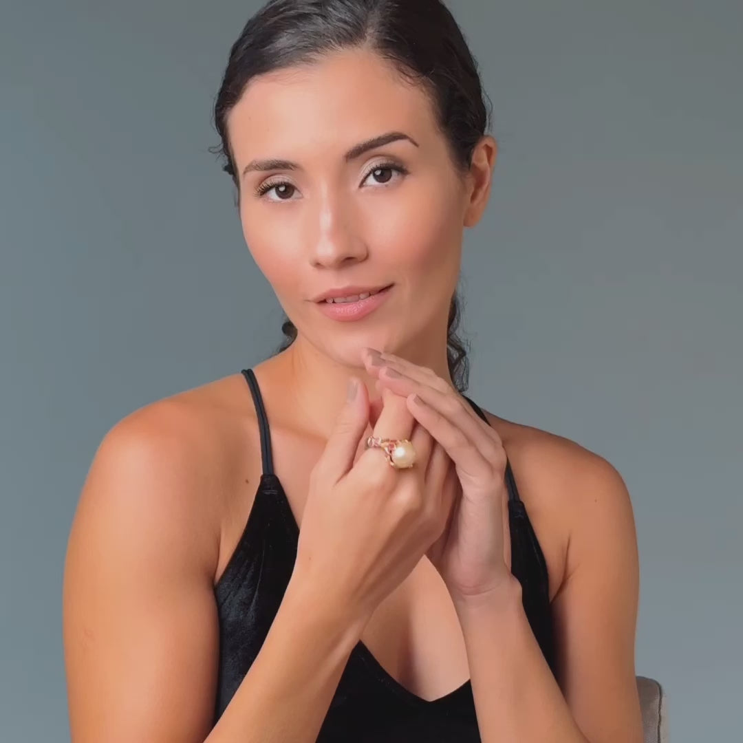 Helder Ametrine and Rough Ruby Ring