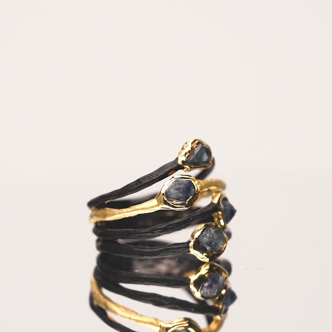 Terina Rough Sapphire Ring