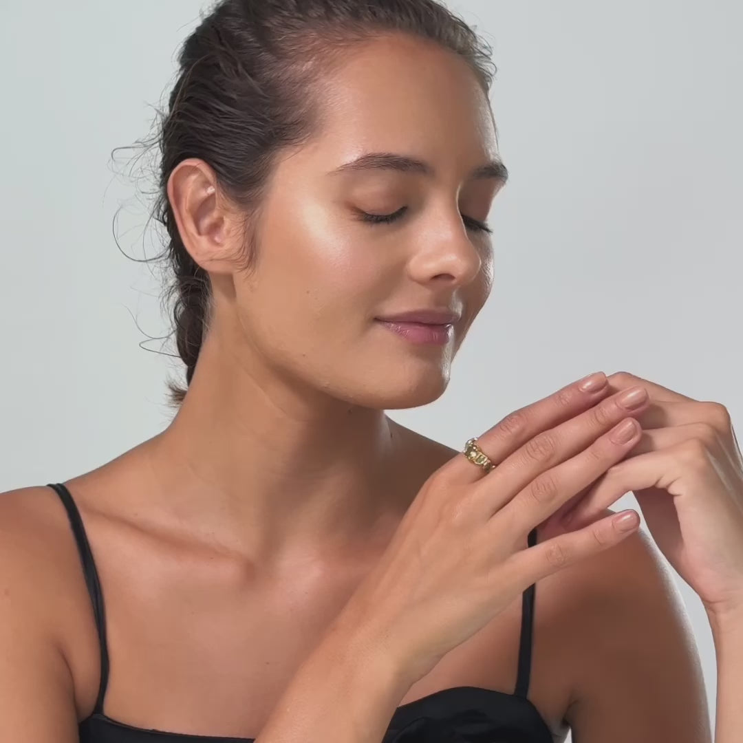 Narai Tsavorite and Peridot Ring