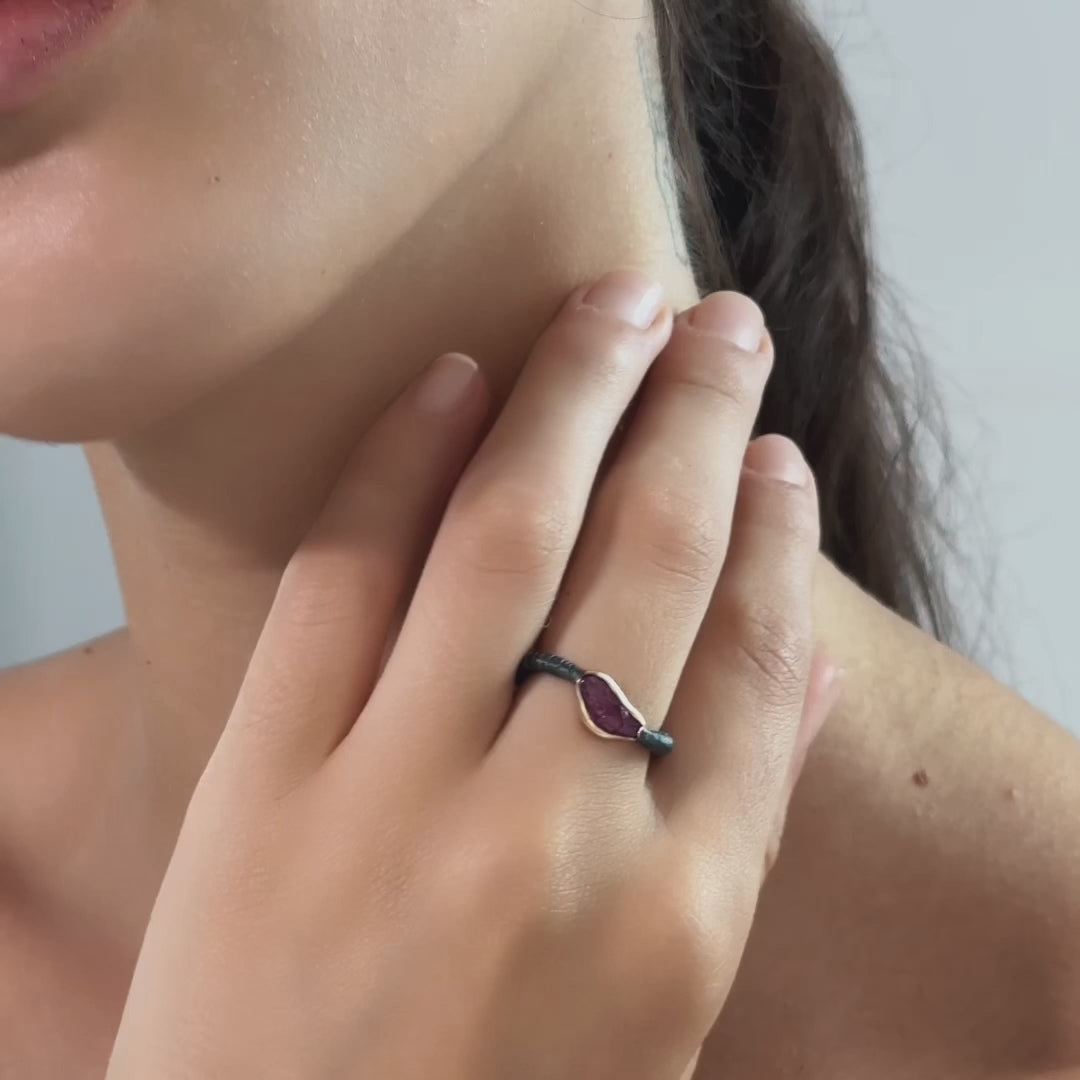 Namor Rough Ruby Ring