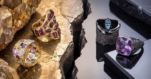 raw vs faceted gemstones by german kabirski