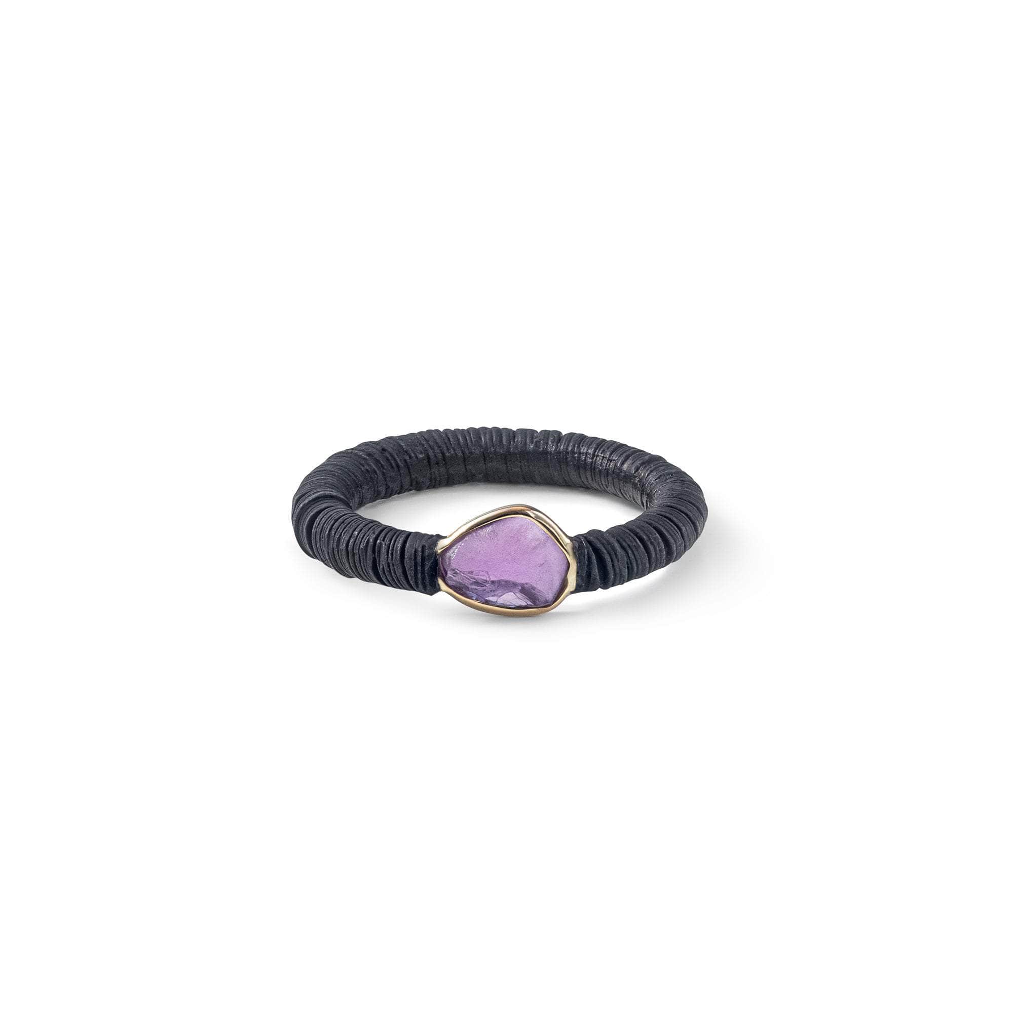 Siya Rough Ruby Ring (Black Anthracite) GERMAN KABIRSKI
