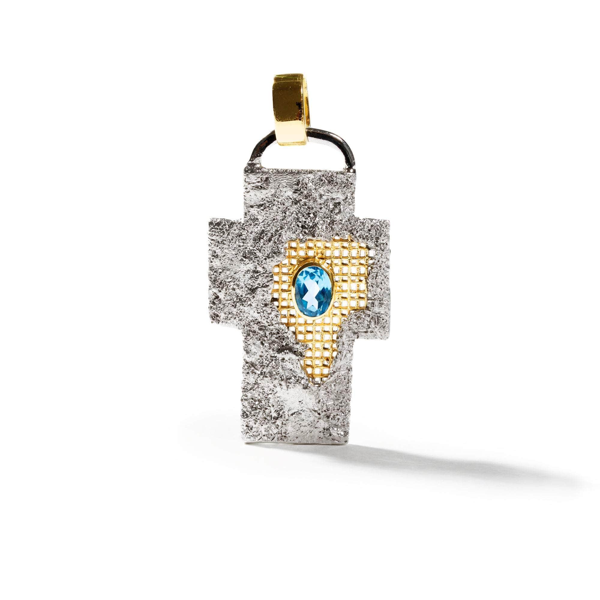 Zea Swiss Blue Topaz Pendant GERMAN KABIRSKI