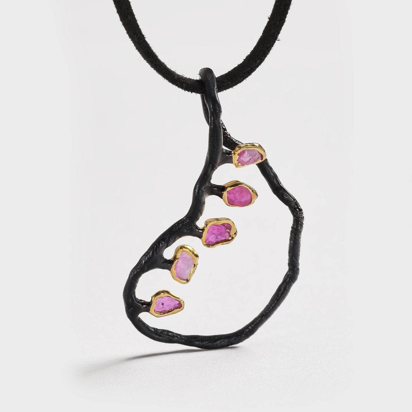 Graphite Five Ruby Pendant GERMAN KABIRSKI