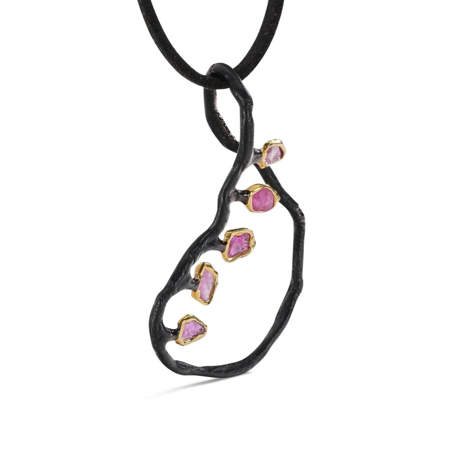 Graphite Five Ruby Pendant GERMAN KABIRSKI