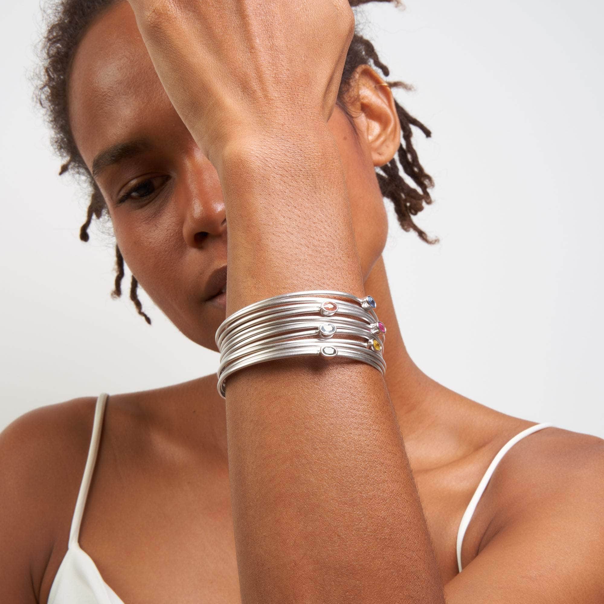 Bibel Mixed Sapphire Bangle GERMAN KABIRSKI