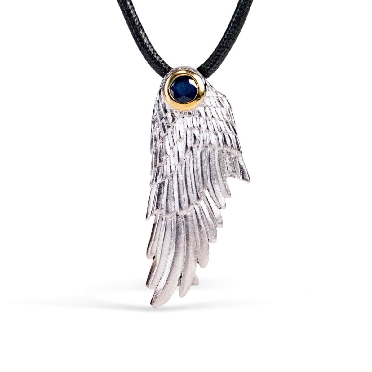 Fligelli Blue Sapphire Pendant (White Rhodium) GERMAN KABIRSKI