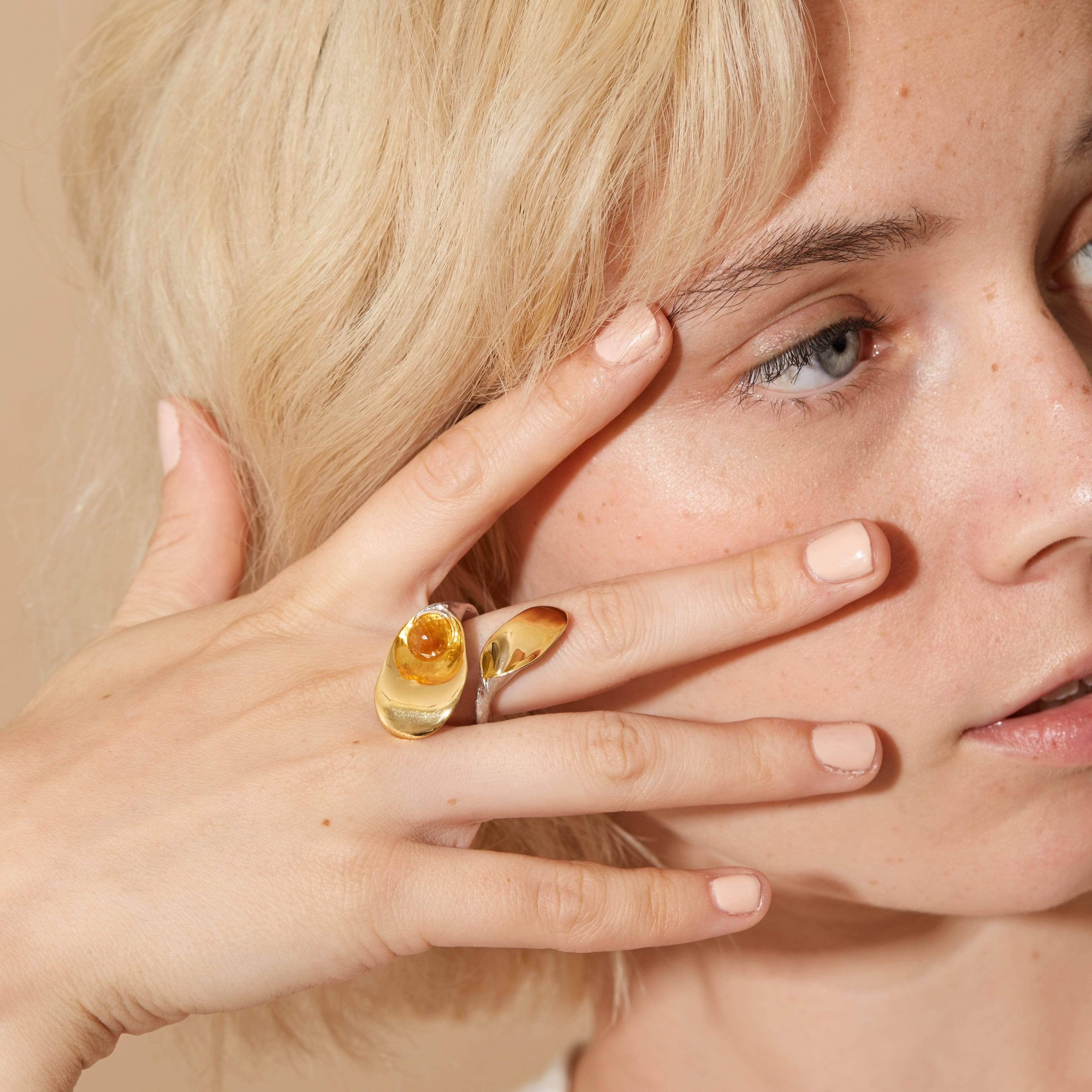 Cancel Prisca Citrine Ring GERMAN KABIRSKI