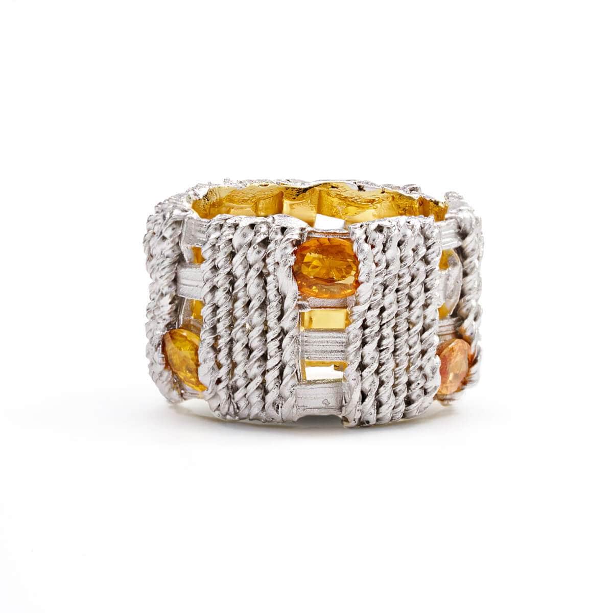 Tiess Orange Sapphire Ring GERMAN KABIRSKI