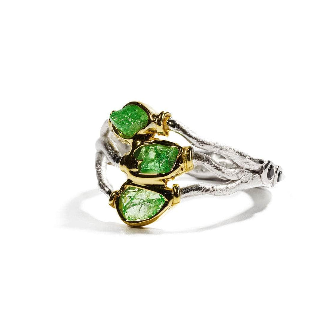 Vogg Tsavorite and Black Spinel Ring GERMAN KABIRSKI