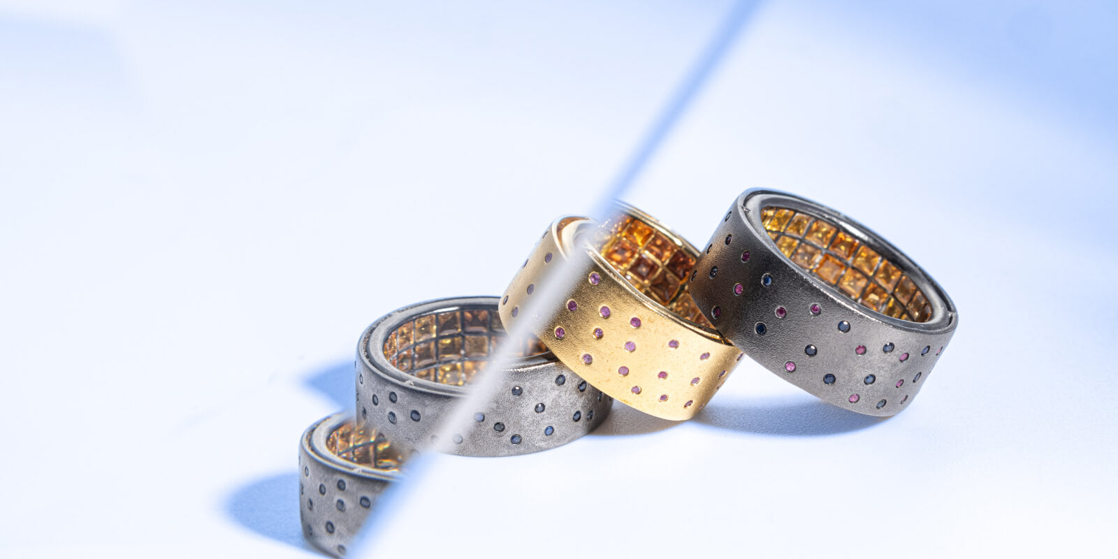 925 sterling silver rings with gemstones inside 