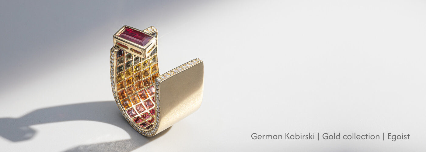 egoist gold ring german kabirski