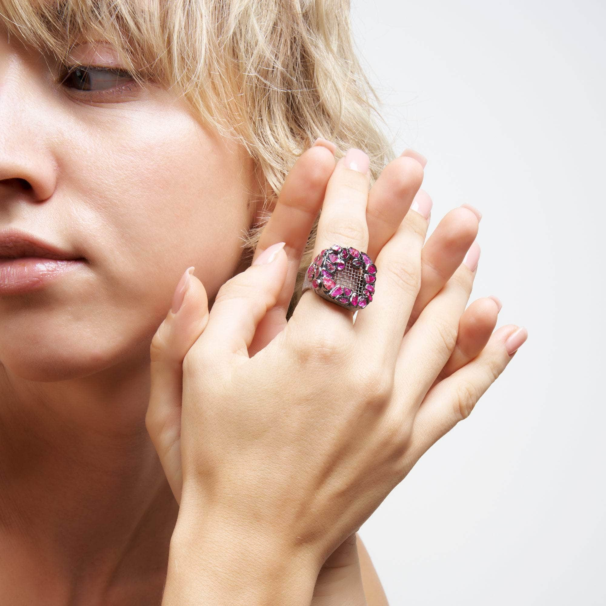 Troy Rough Ruby Ring GERMAN KABIRSKI