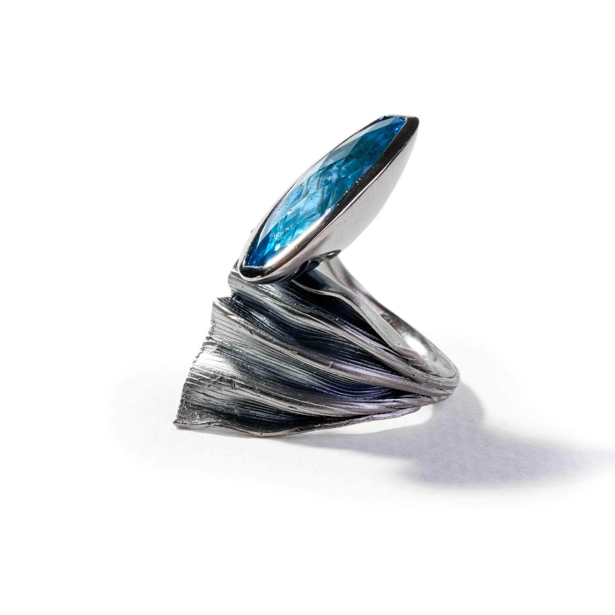 Aoth Swiss Blue Topaz Ring GERMAN KABIRSKI