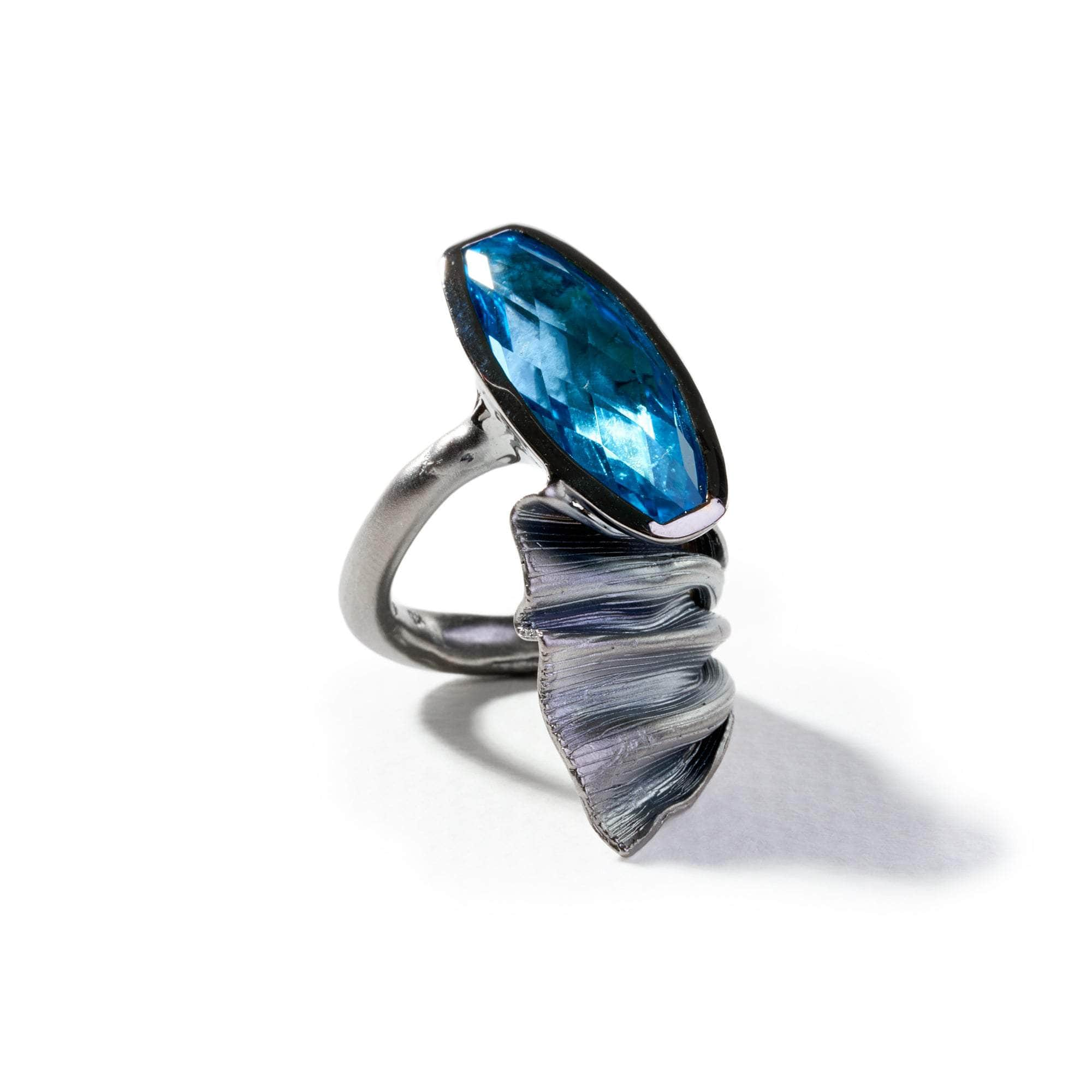 Aoth Swiss Blue Topaz Ring GERMAN KABIRSKI