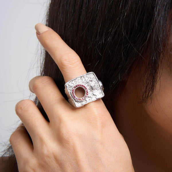 Migree Pink Sapphire and Yellow Sapphire Ring GERMAN KABIRSKI