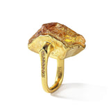 Suria Rough Citrine and Yellow Sapphire Ring GERMAN KABIRSKI
