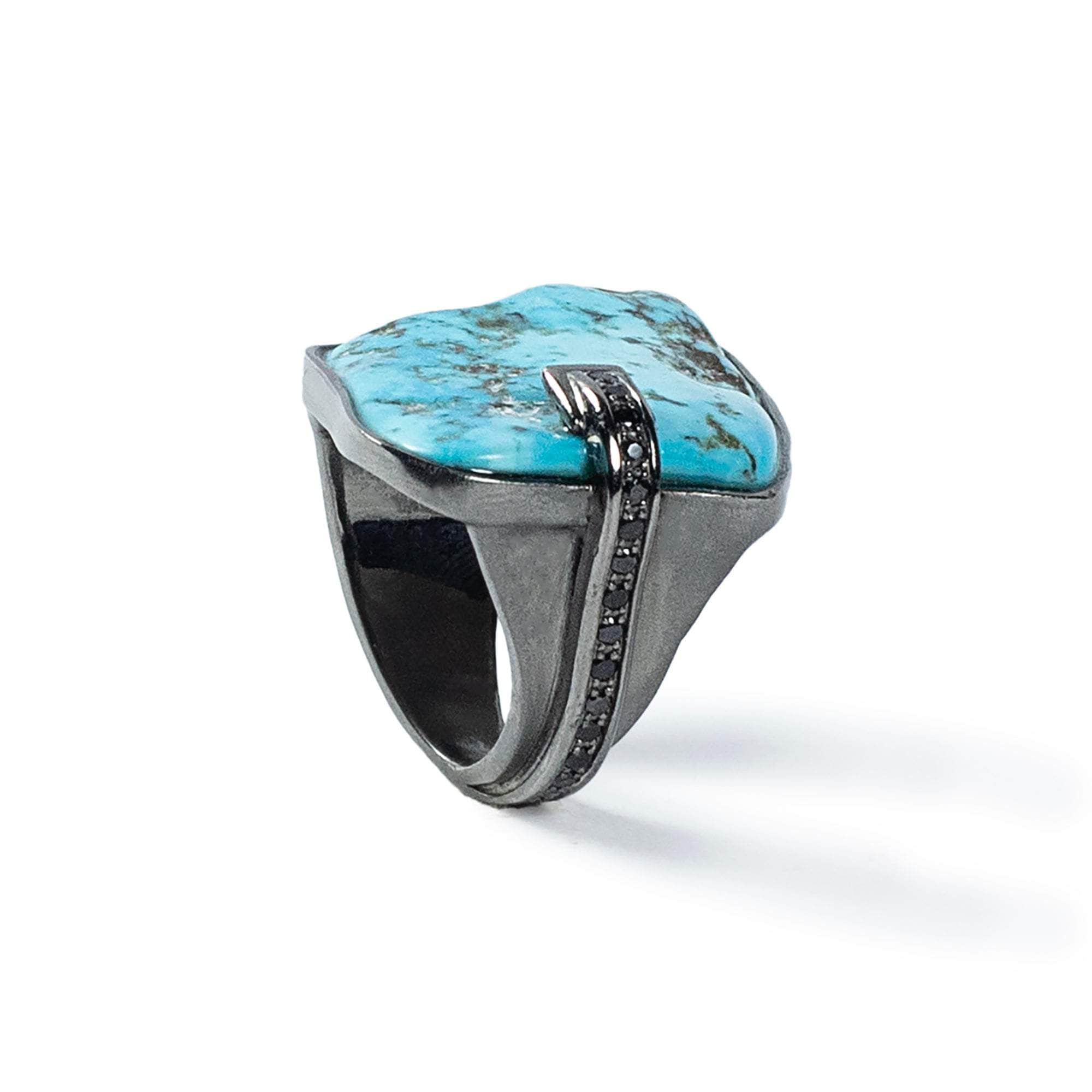 Ataeru Turquoise and Spinel Ring GERMAN KABIRSKI