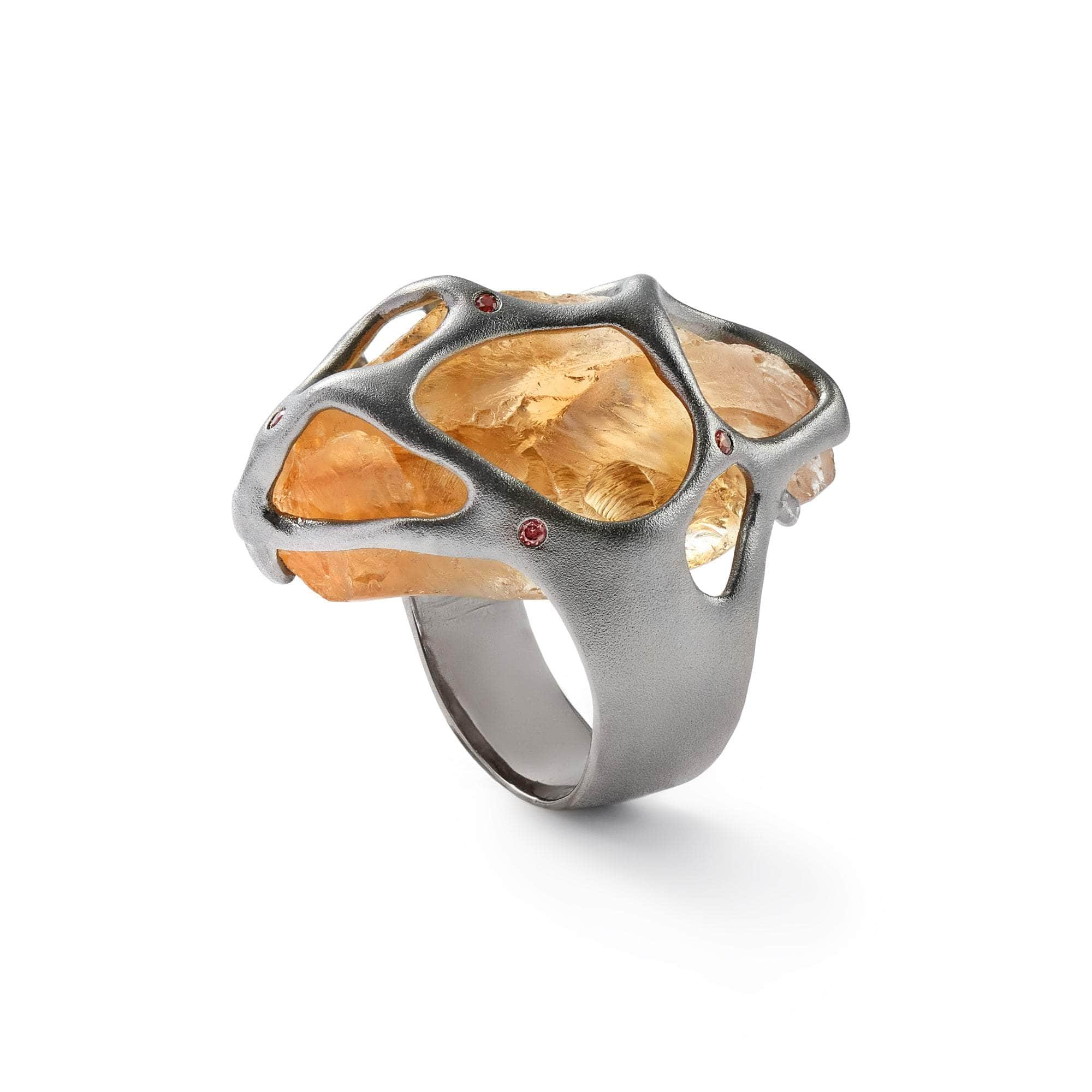 Madu Citrine and Sapphire Ring GERMAN KABIRSKI